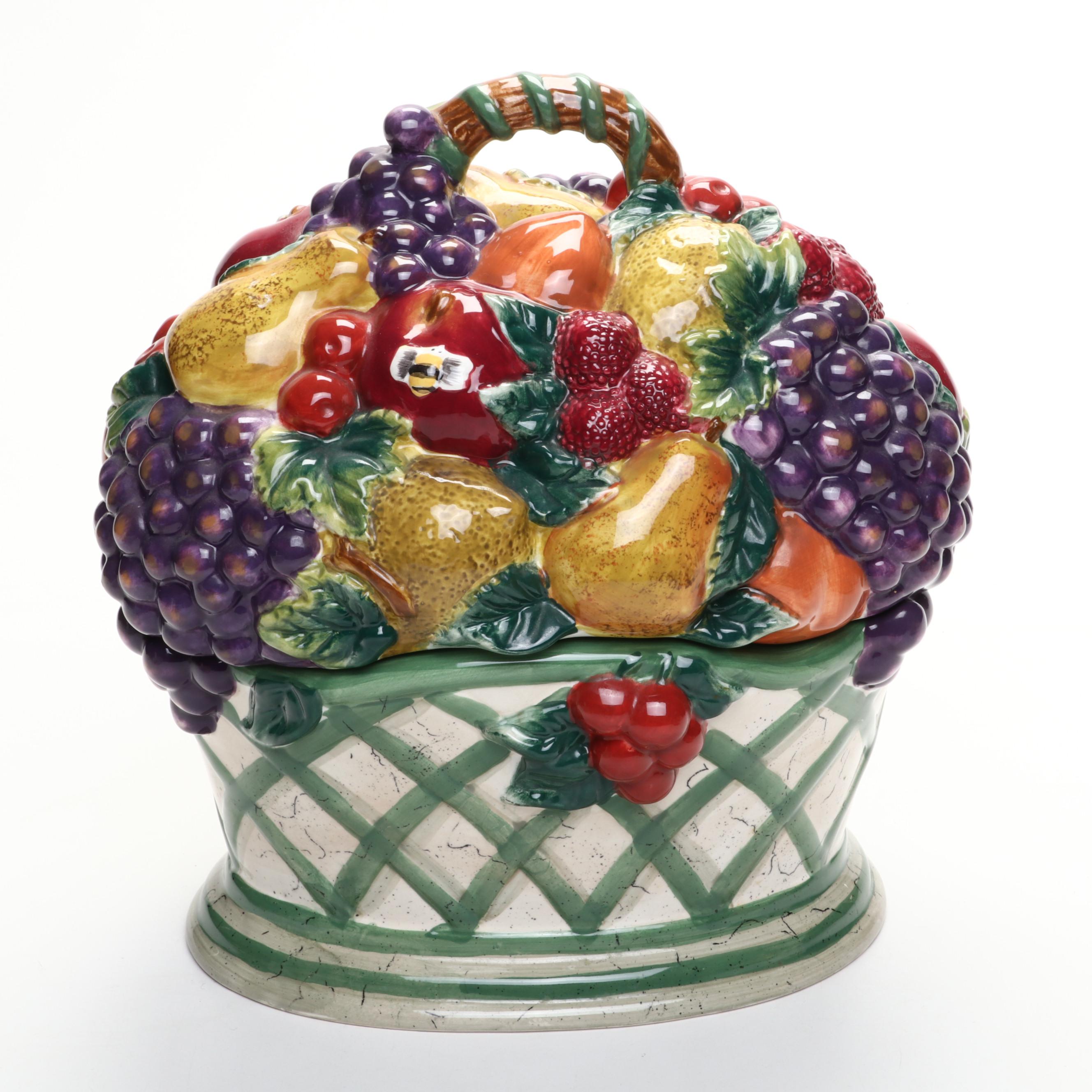 Raymond Waites "Cornucopia" Tableware with Other Ceramic Cookie Jar