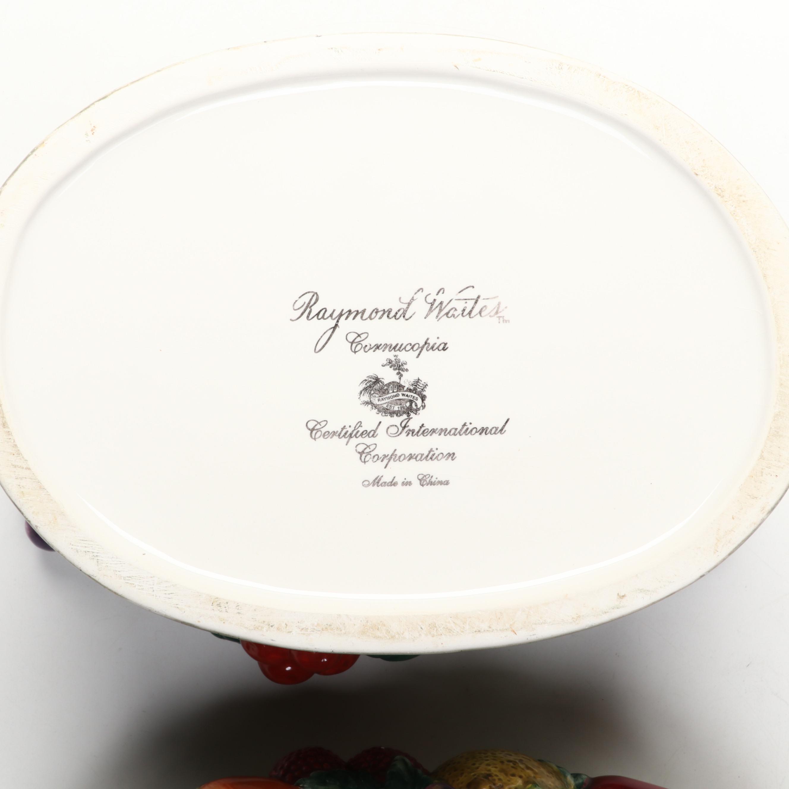 Raymond Waites "Cornucopia" Tableware with Other Ceramic Cookie Jar