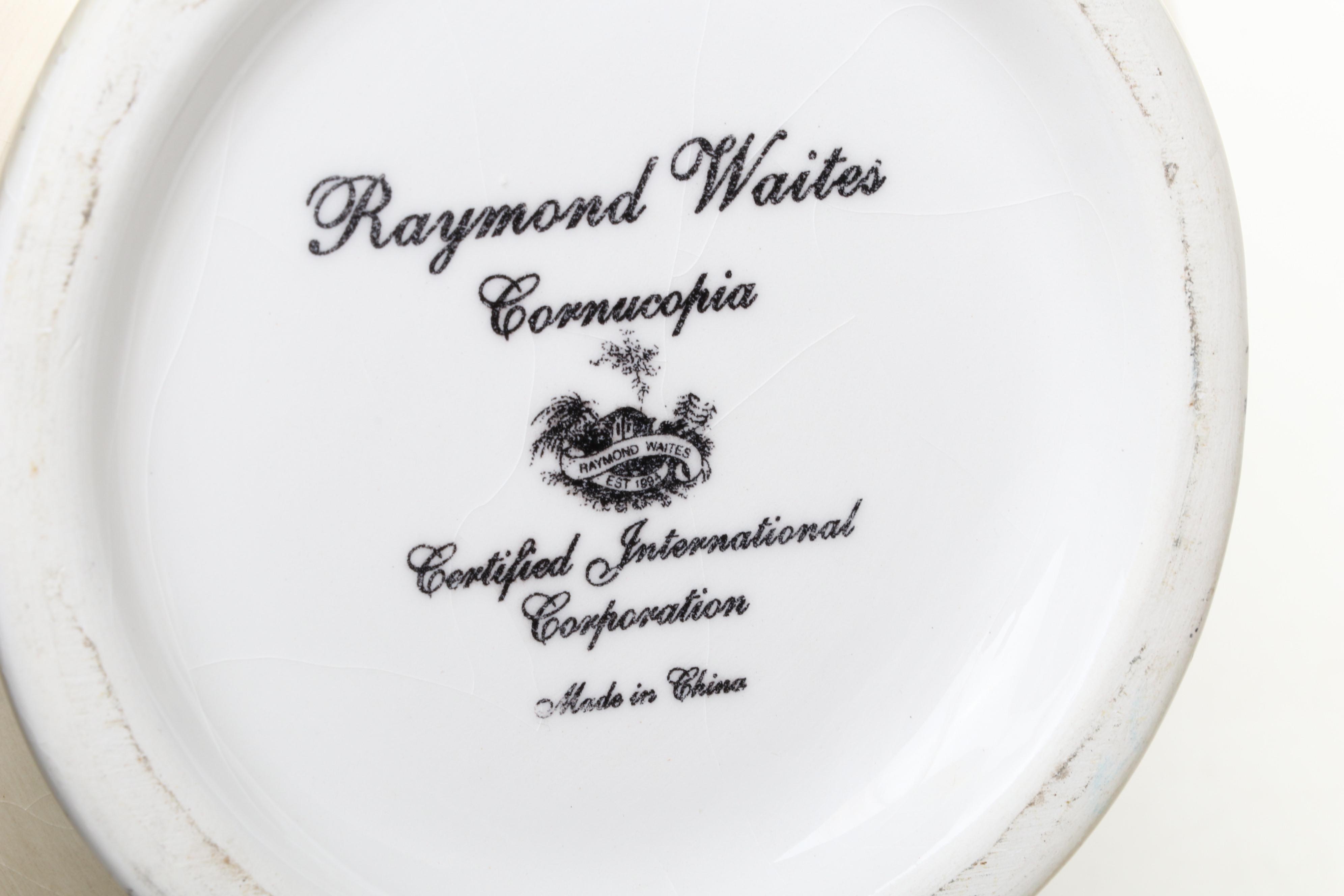 Raymond Waites "Cornucopia" Tableware with Other Ceramic Cookie Jar