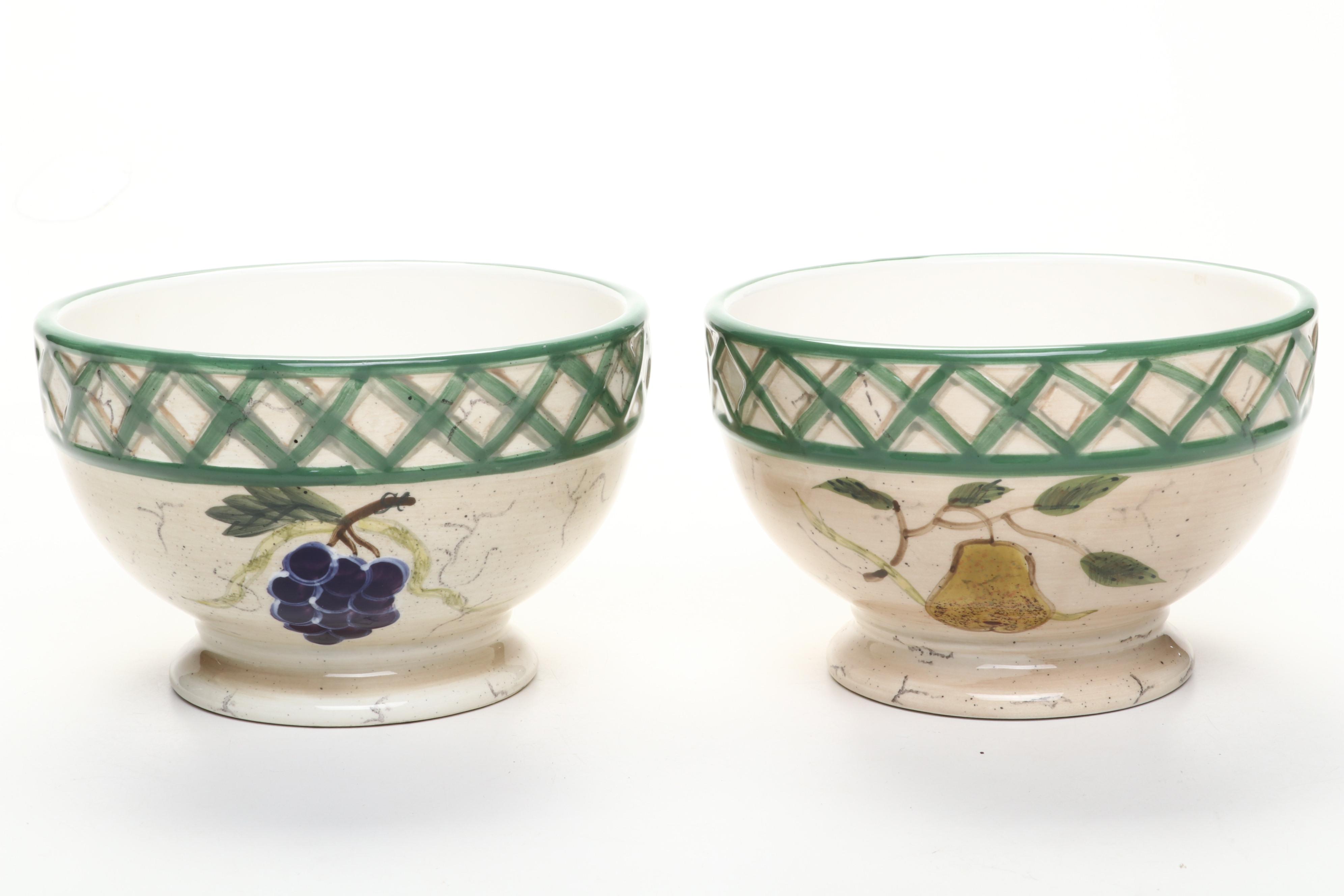 Raymond Waites "Cornucopia" Tableware with Other Ceramic Cookie Jar