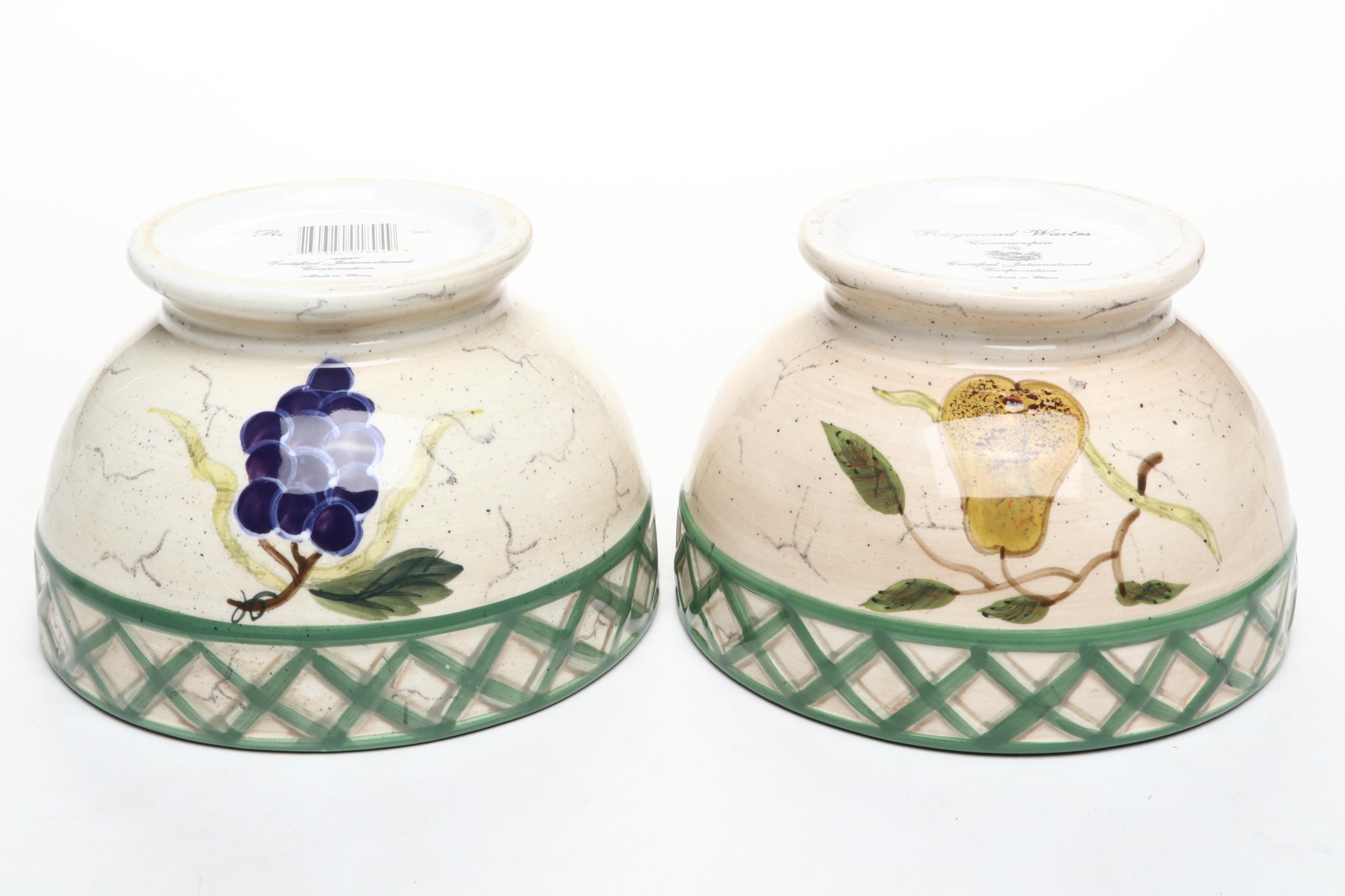 Raymond Waites "Cornucopia" Tableware with Other Ceramic Cookie Jar