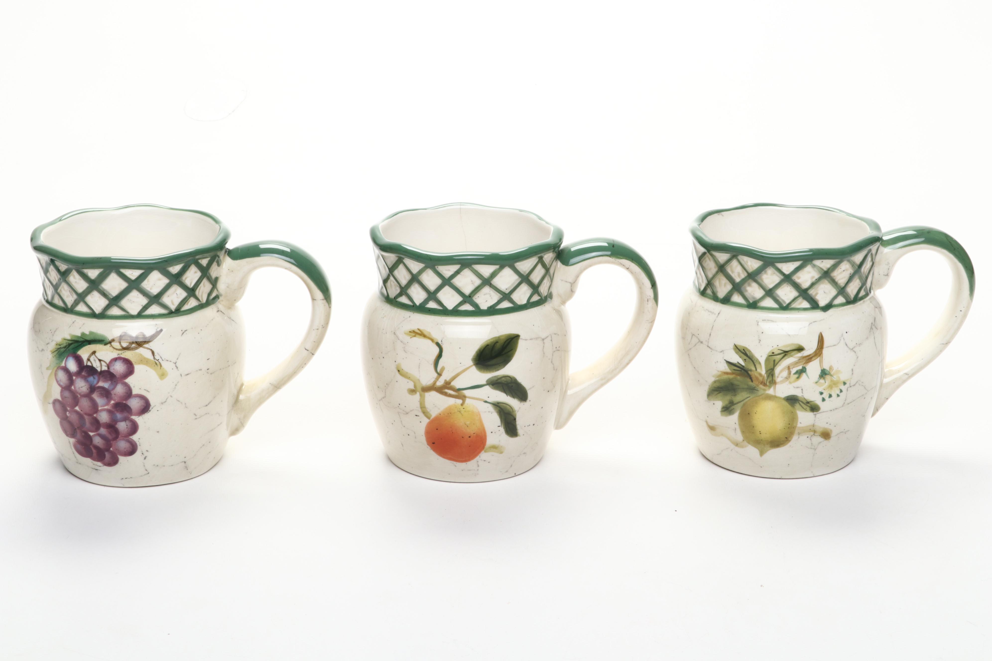 Raymond Waites "Cornucopia" Tableware with Other Ceramic Cookie Jar