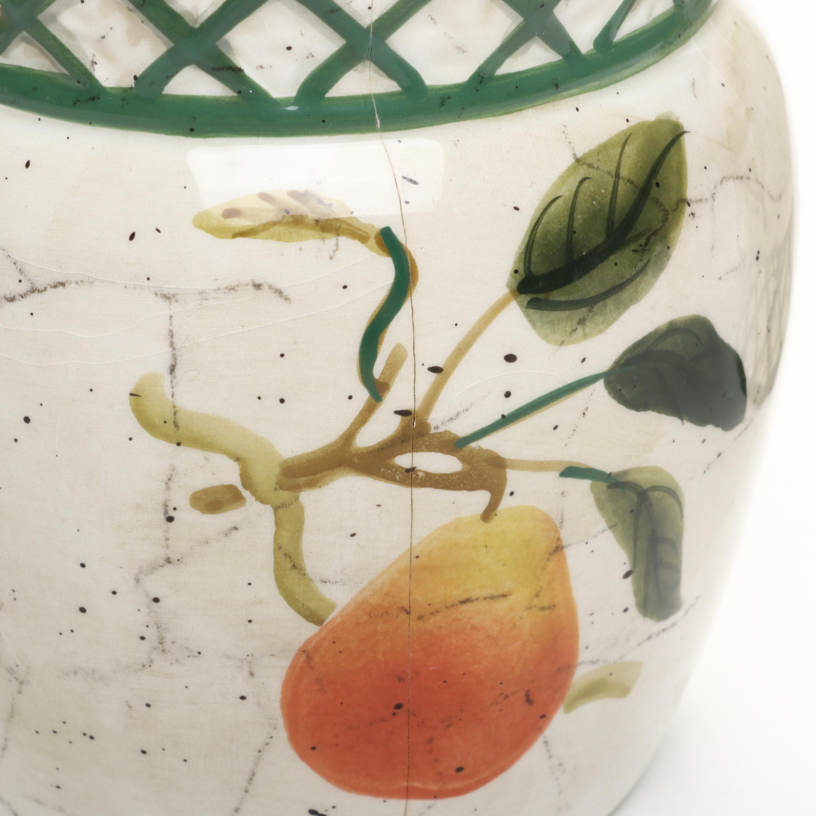 Raymond Waites "Cornucopia" Tableware with Other Ceramic Cookie Jar