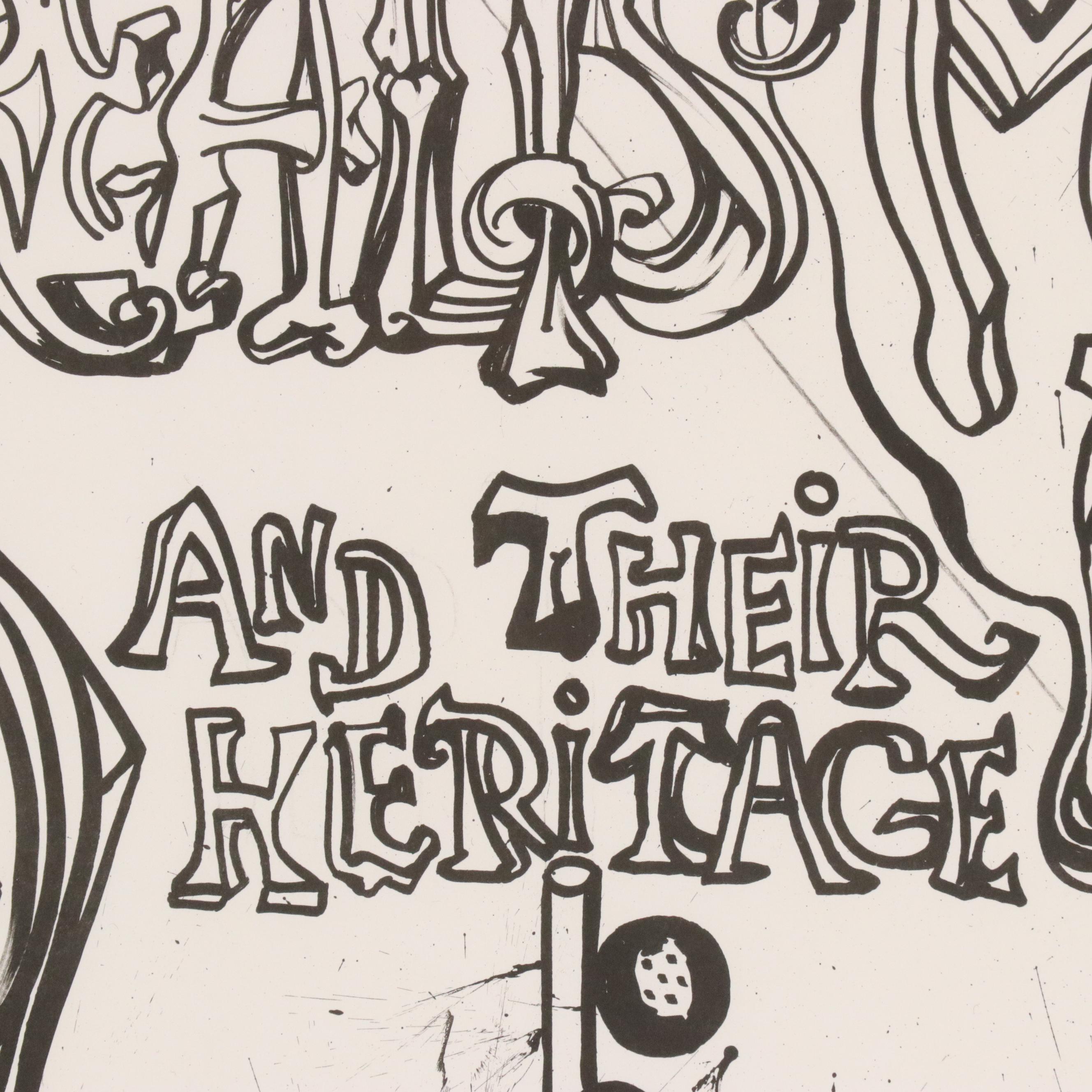 Salvador Dalí Exhibition Poster "Dada Surrealism and Their Heritage," 1968