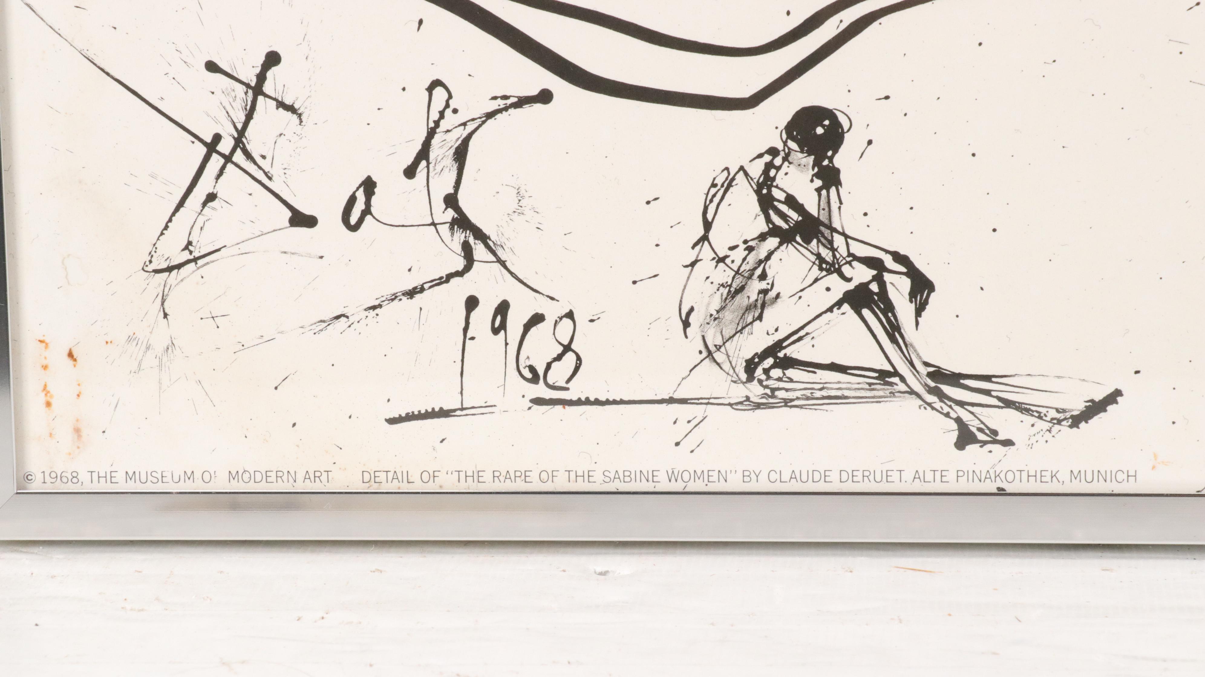 Salvador Dalí Exhibition Poster "Dada Surrealism and Their Heritage," 1968