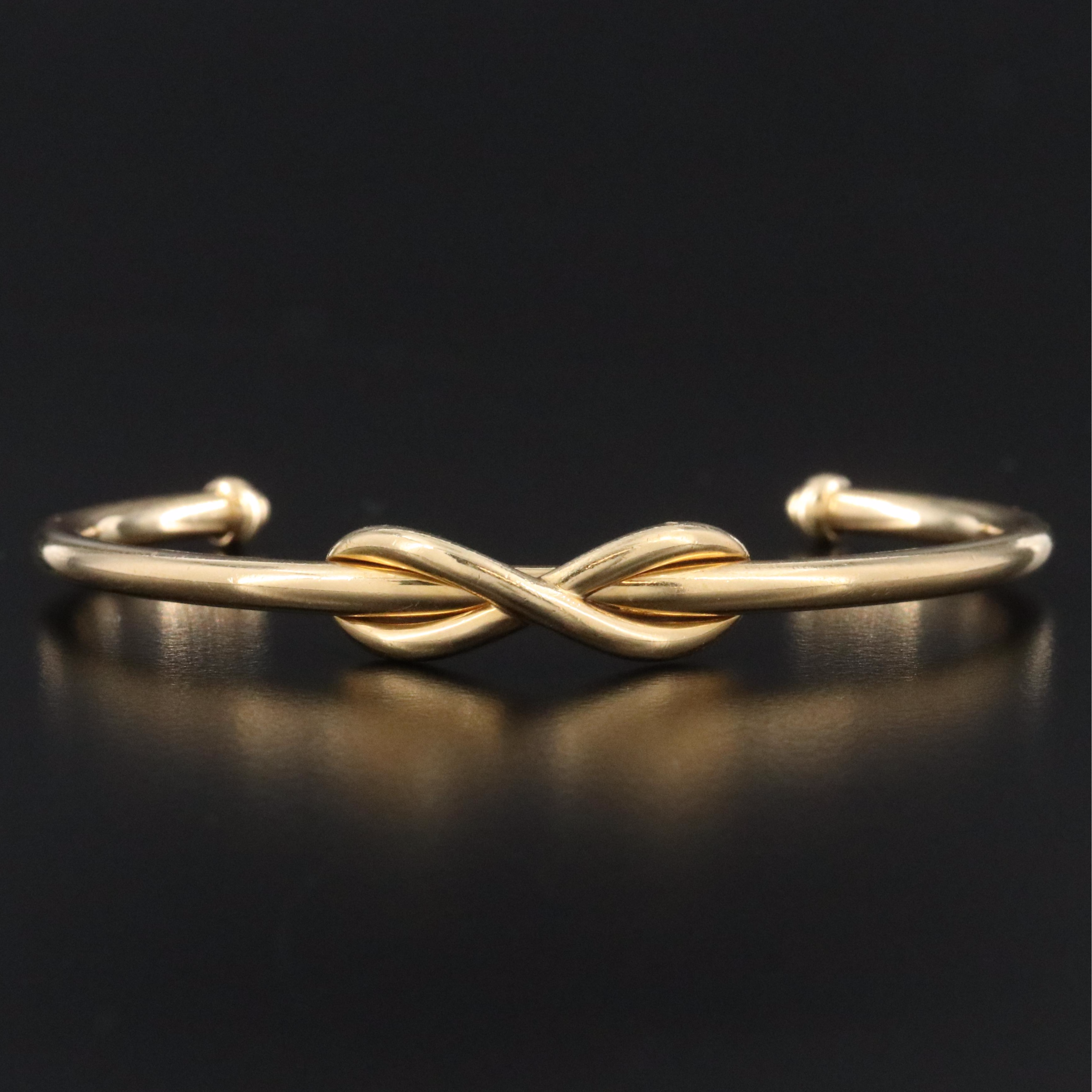 Tiffany & Co. 18K Infinity Cuff Bracelet