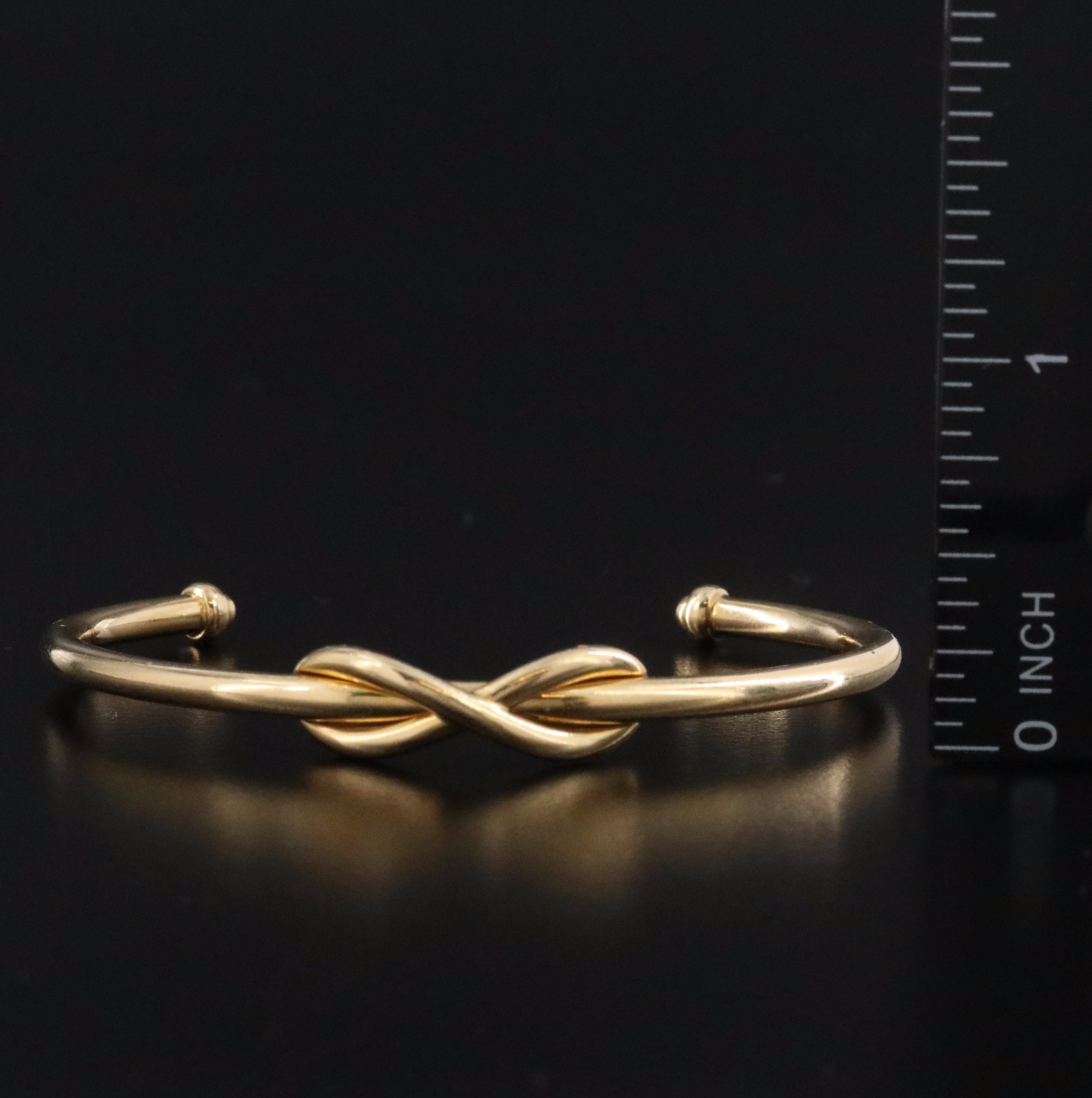 Tiffany & Co. 18K Infinity Cuff Bracelet