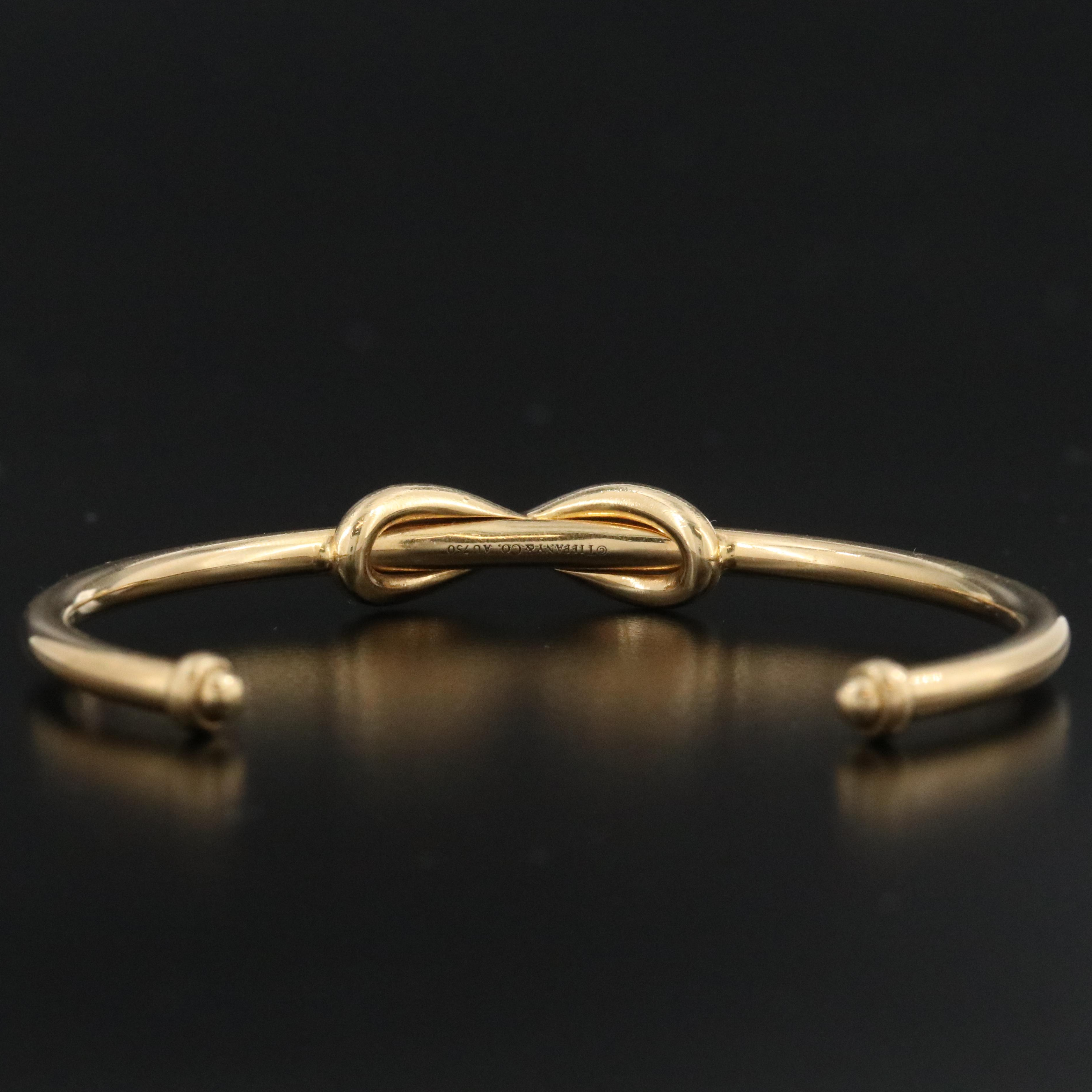 Tiffany & Co. 18K Infinity Cuff Bracelet