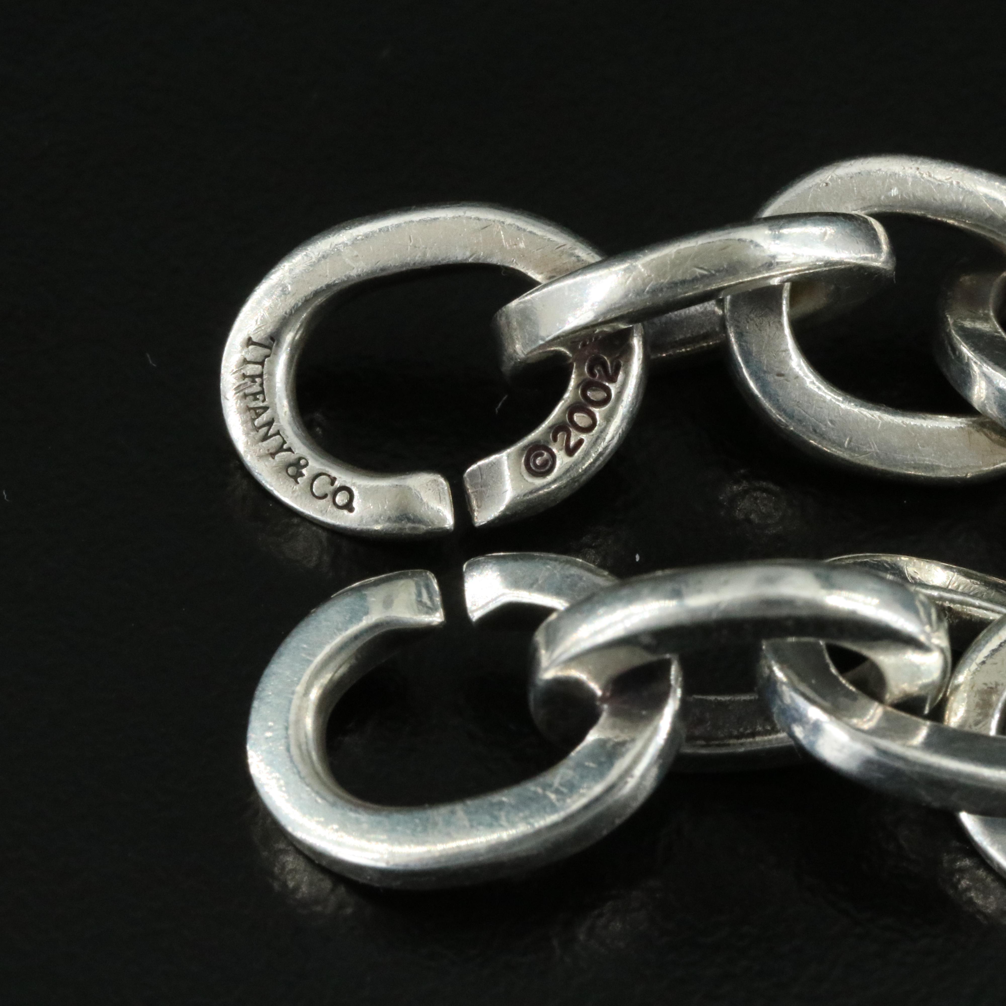 Tiffany & Co. Sterling Oval Link Bracelet with 18K Accent