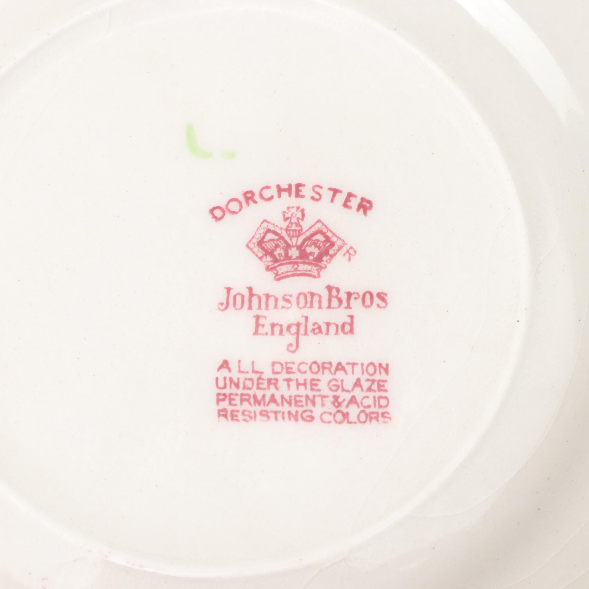 Johnson Bros. "Dorchester" Plates, Teacups & More