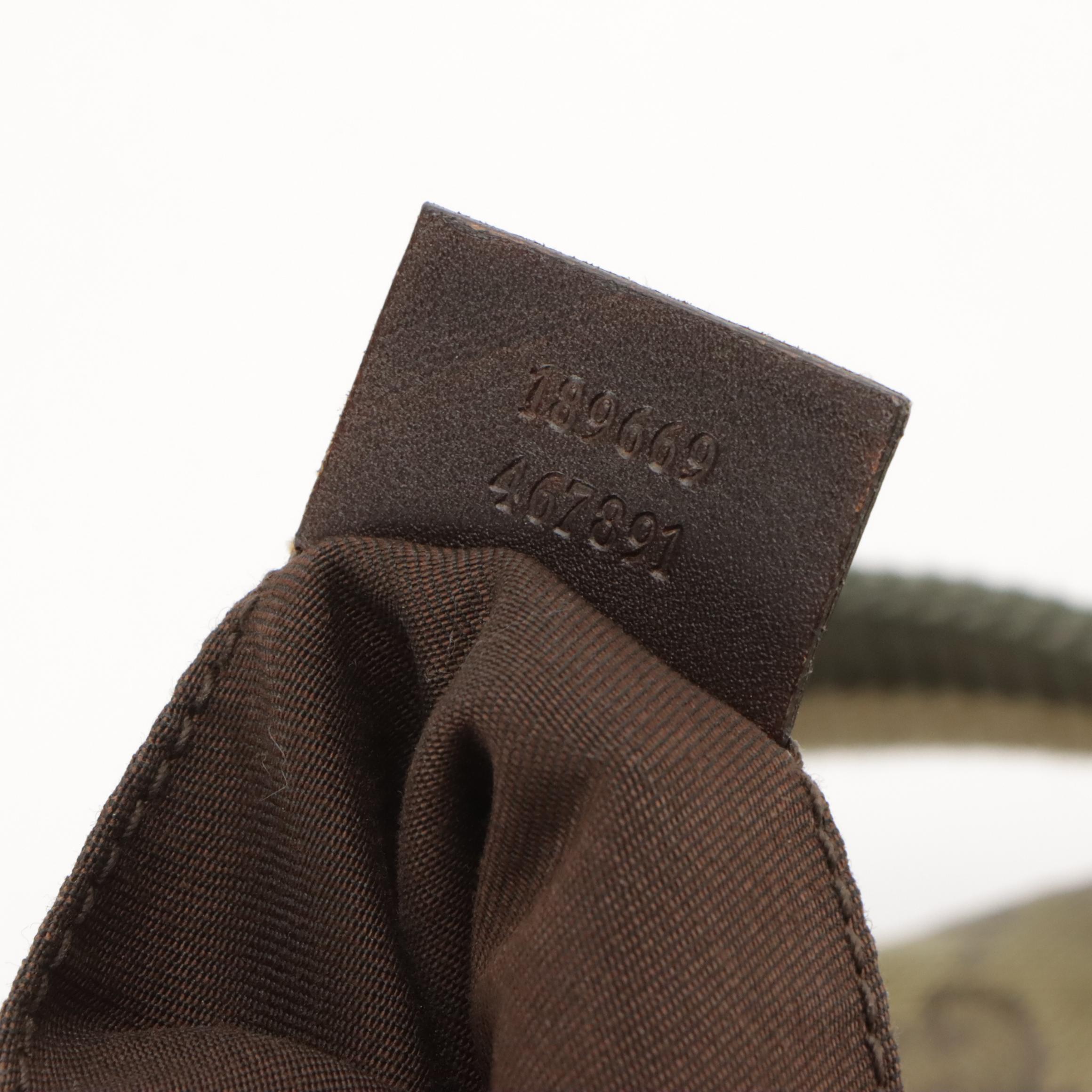 Gucci GG Canvas Web Stripe Tote Bag