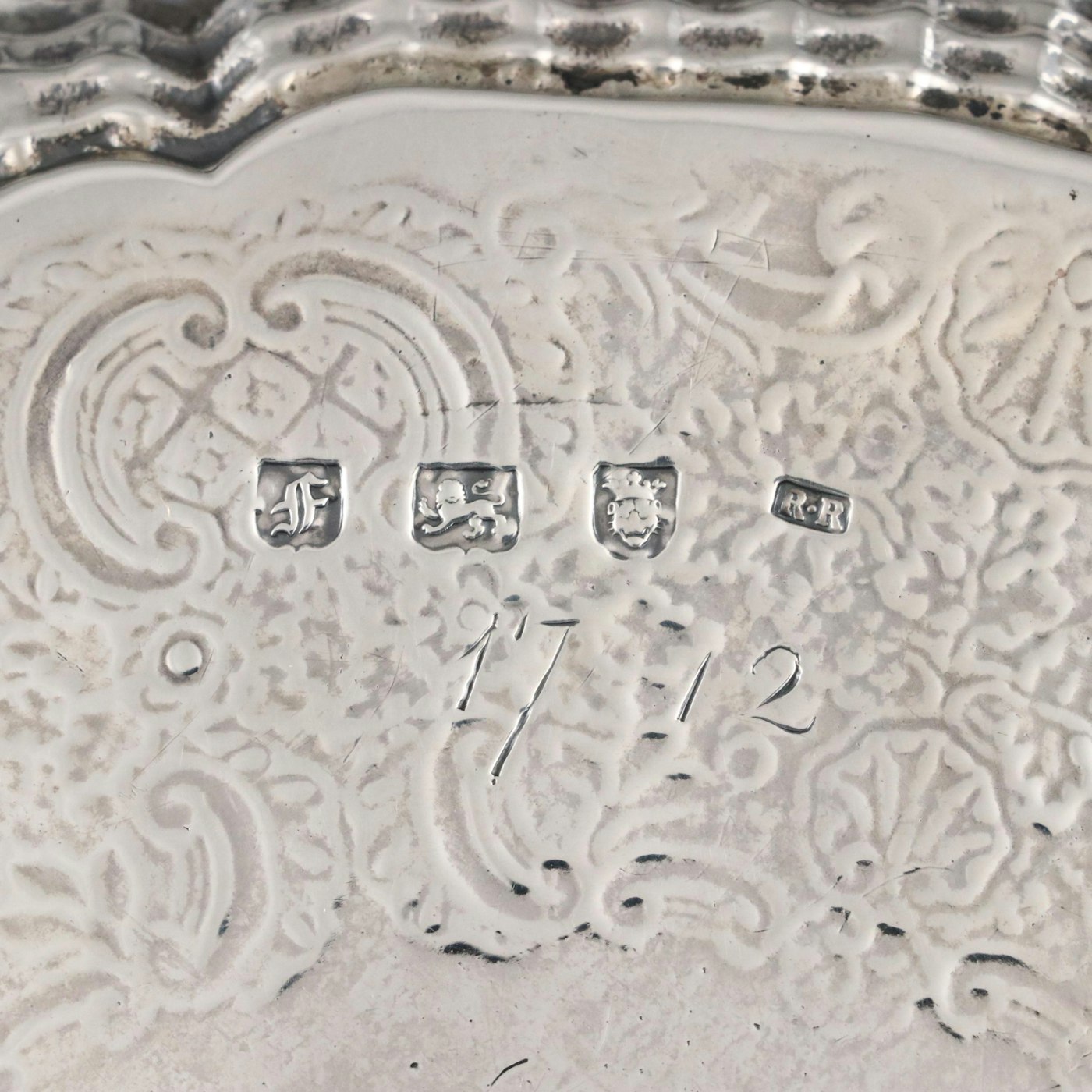 Antique Richard Rugg I English Sterling Silver Footed Salver, 1761 | EBTH