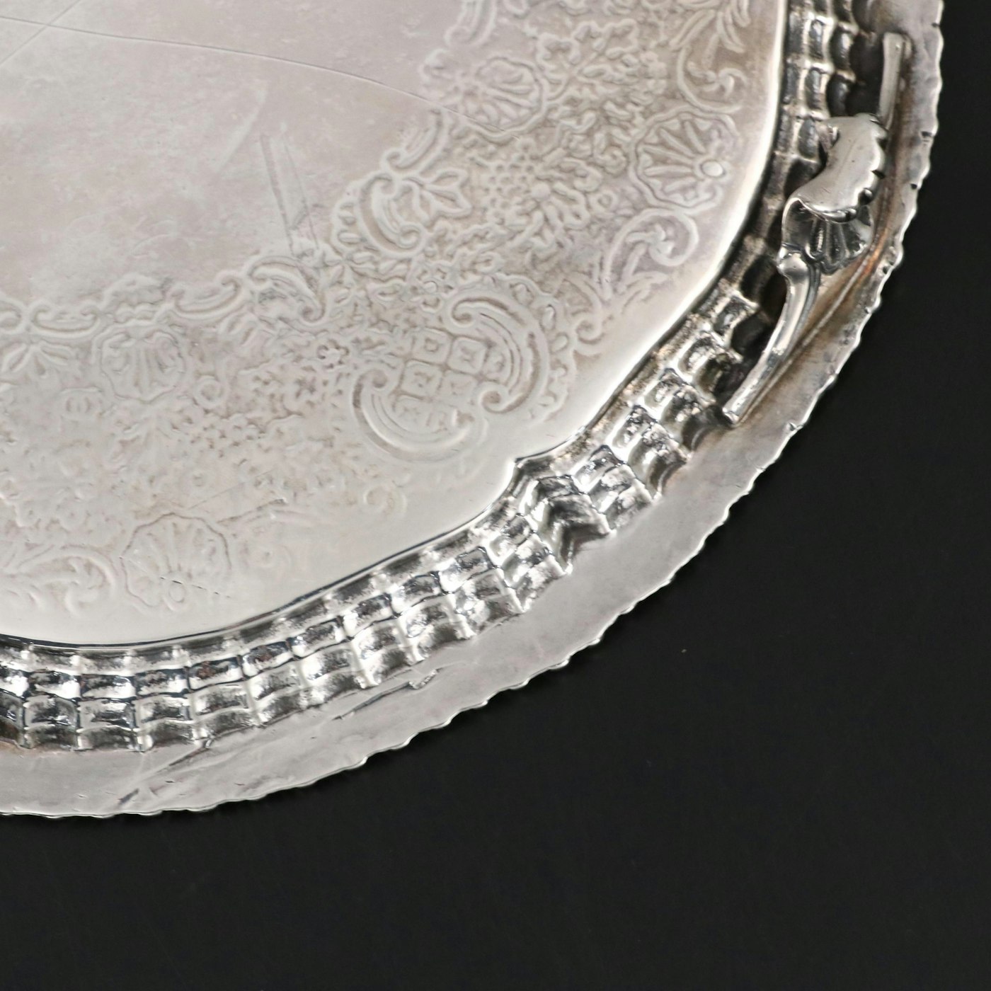 Antique Richard Rugg I English Sterling Silver Footed Salver, 1761 | EBTH