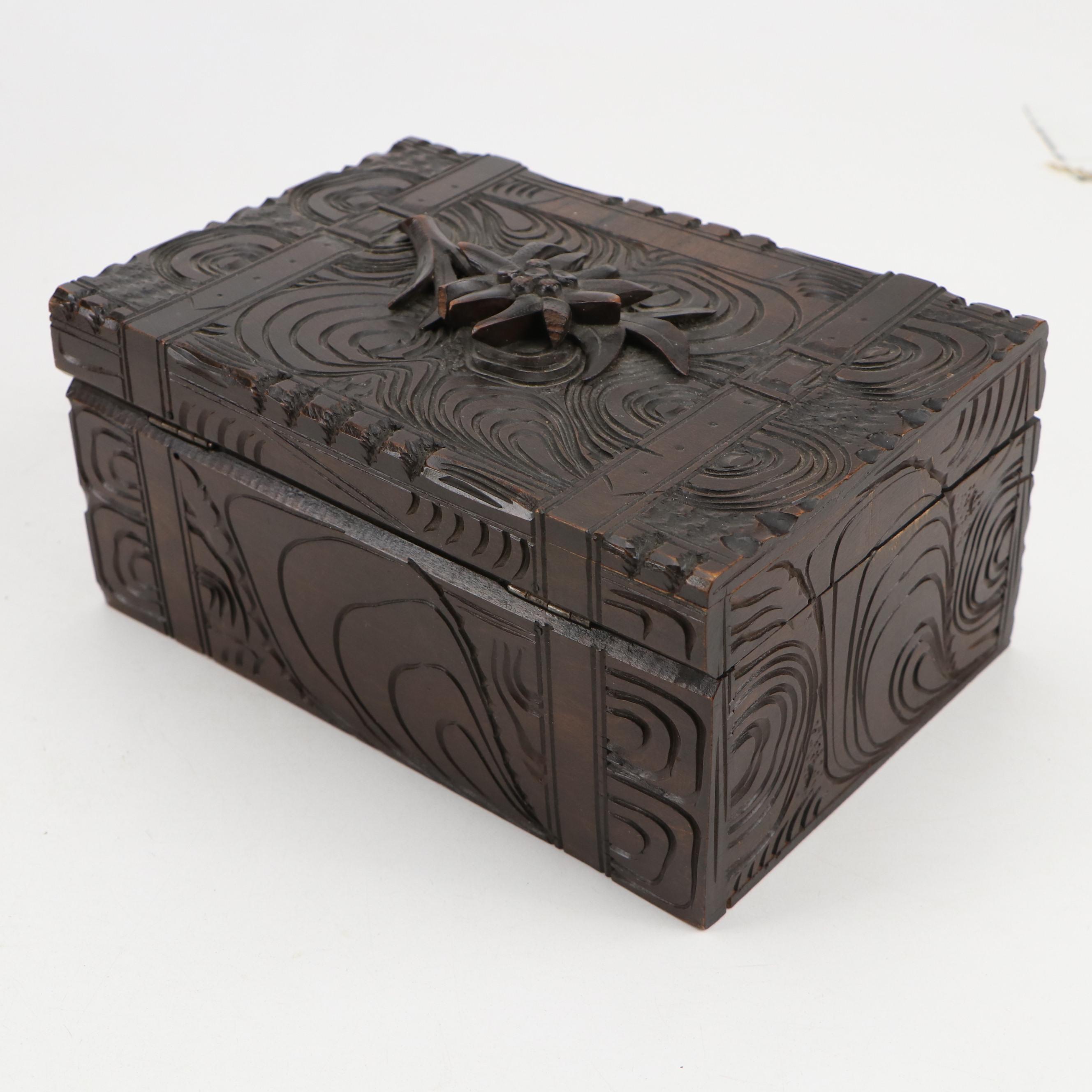 Enkeboll Designs Wooden Corbels with Other Carved Wood Box