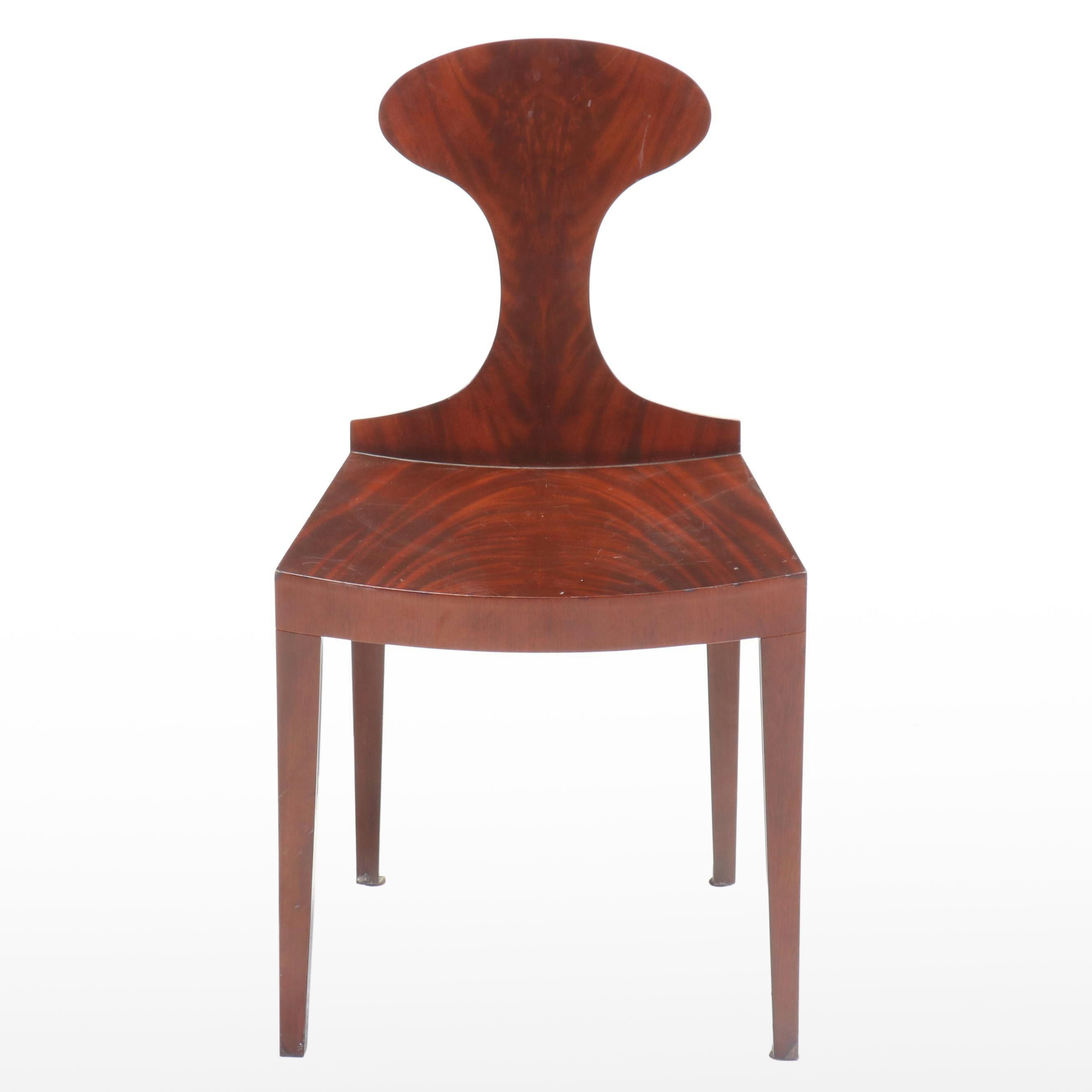 Bolier & Company by Decca Modernist Style Flame Mahogany-Veneered Side Chair
