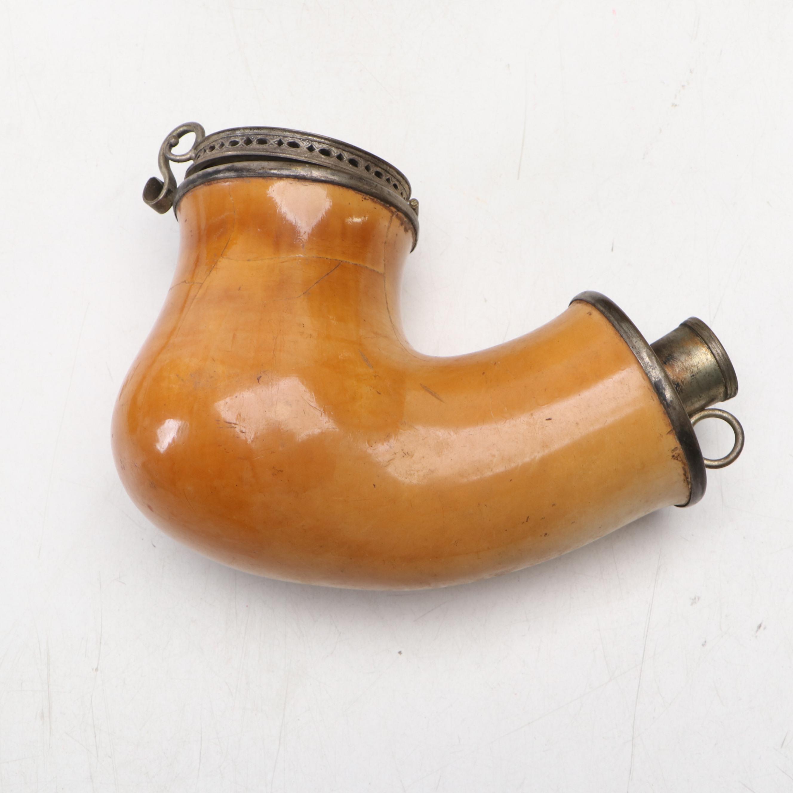 Duk-It Humidor, Meerschaum Pipes, Embossed Alligator Cigarette Case