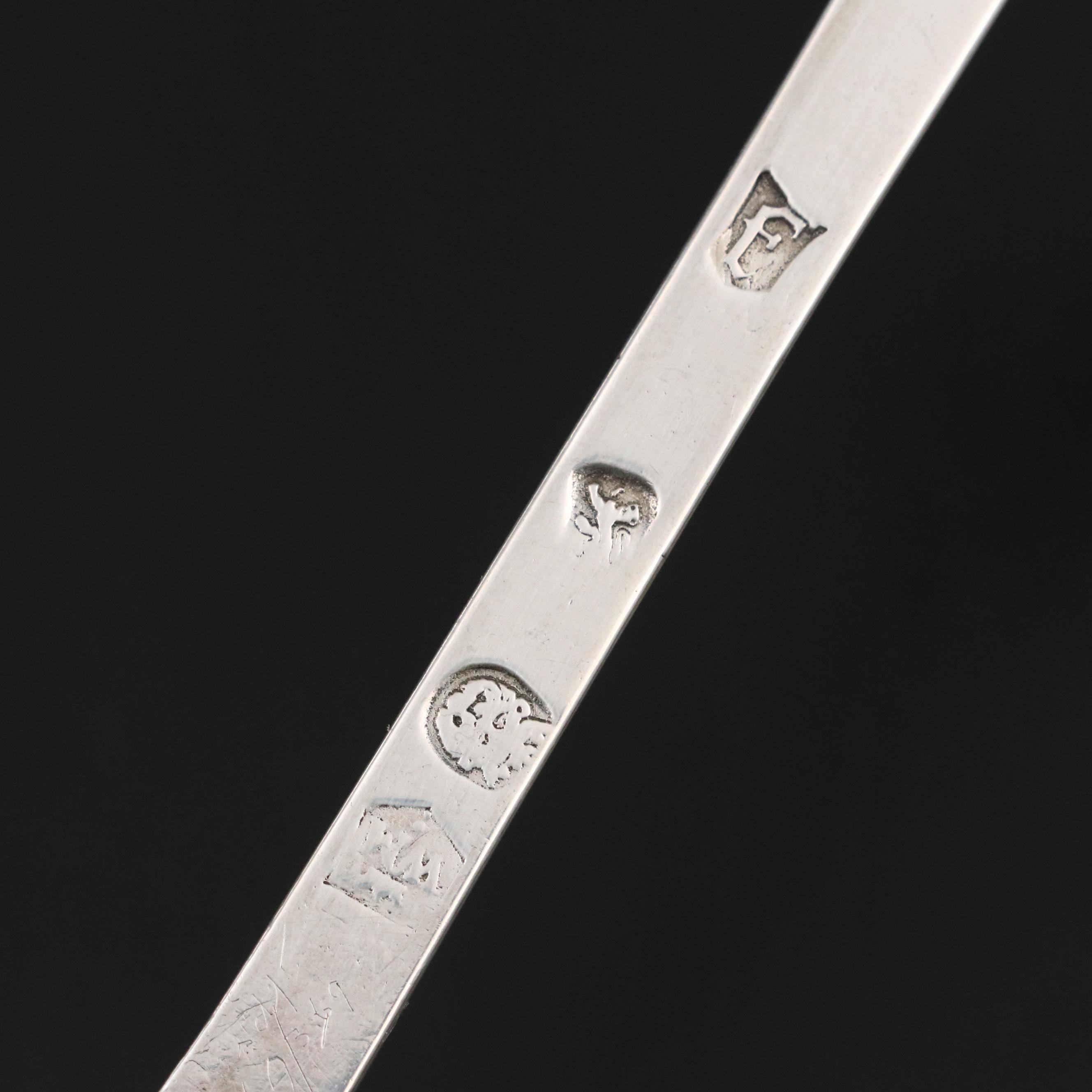 Antique William Mathew English Sterling Silver Spoon, 1683