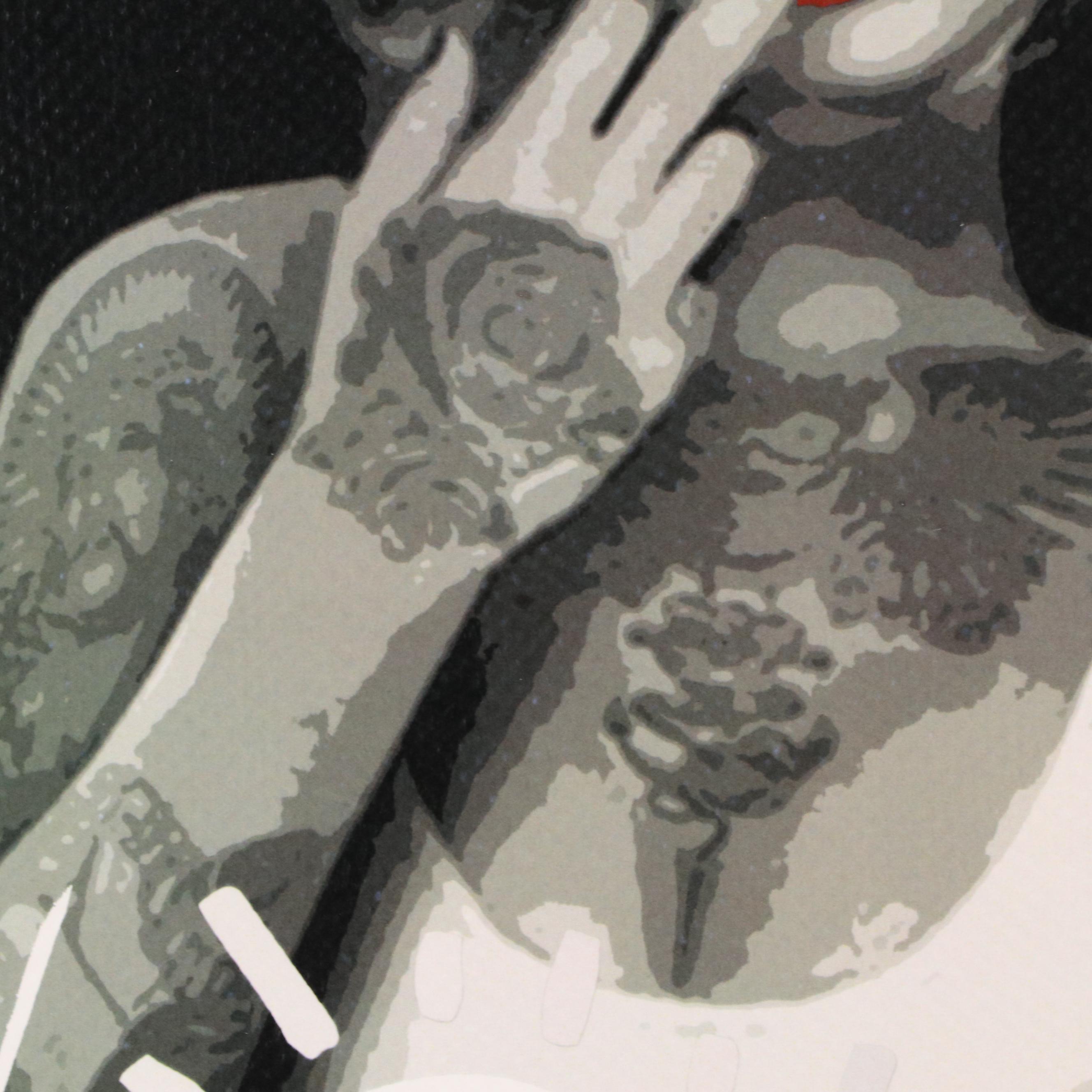 Death NYC Pop Art Graphic Print Featuring Marilyn Monroe Modified x Haring, 2024