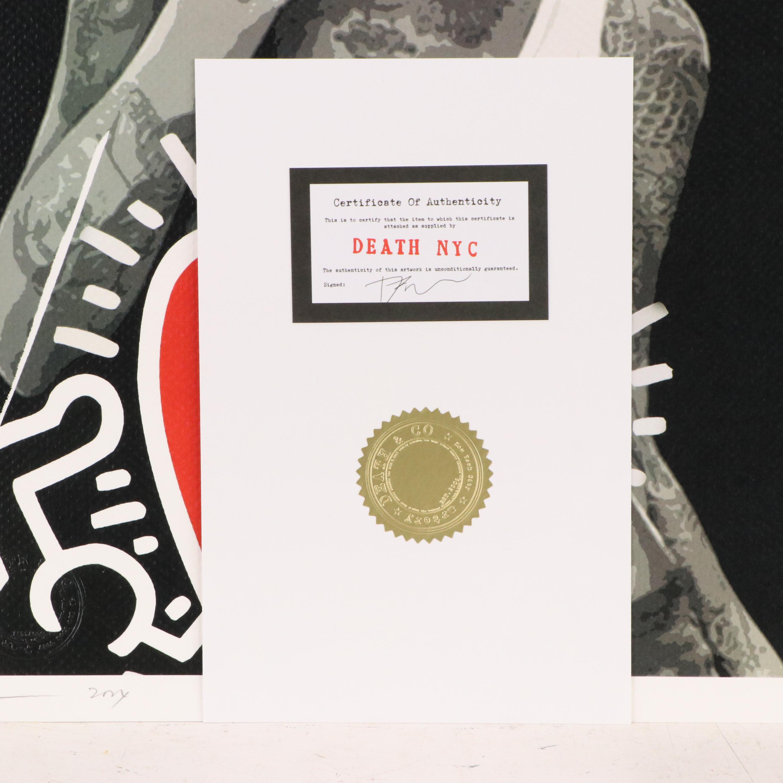 Death NYC Pop Art Graphic Print Featuring Marilyn Monroe Modified x Haring, 2024