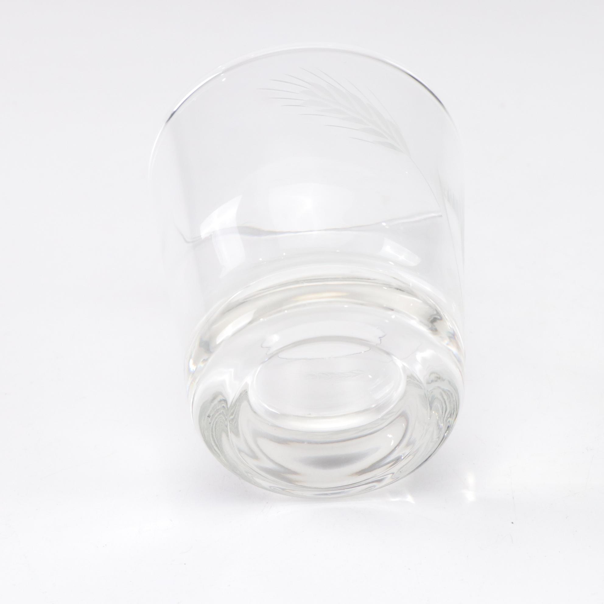 Cambridge Glass "Caprice Amethyst" Decanter With Farber Chrome Base & Glasses