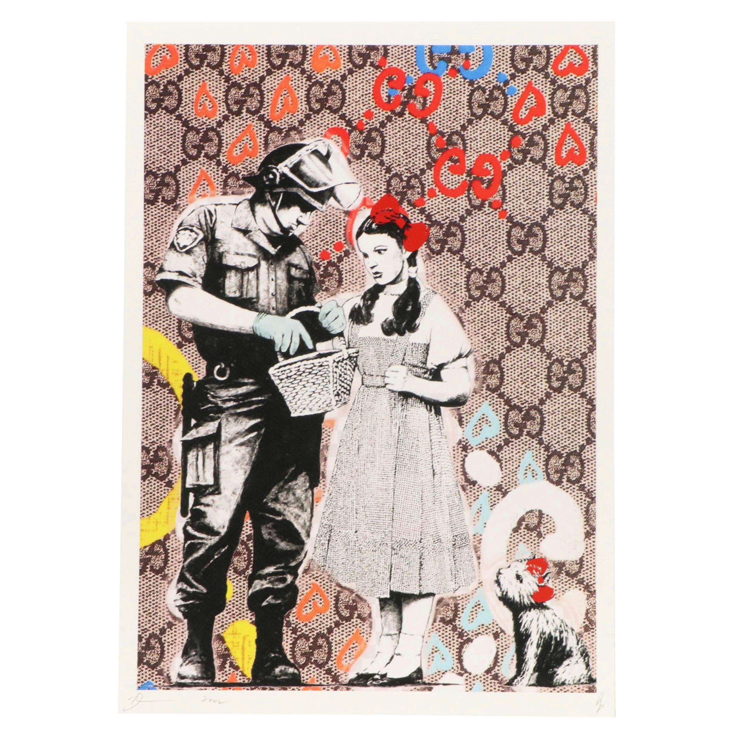 Death NYC Pop Art Graphic Print Featuring Banksy x Gucci x Oz, 2022