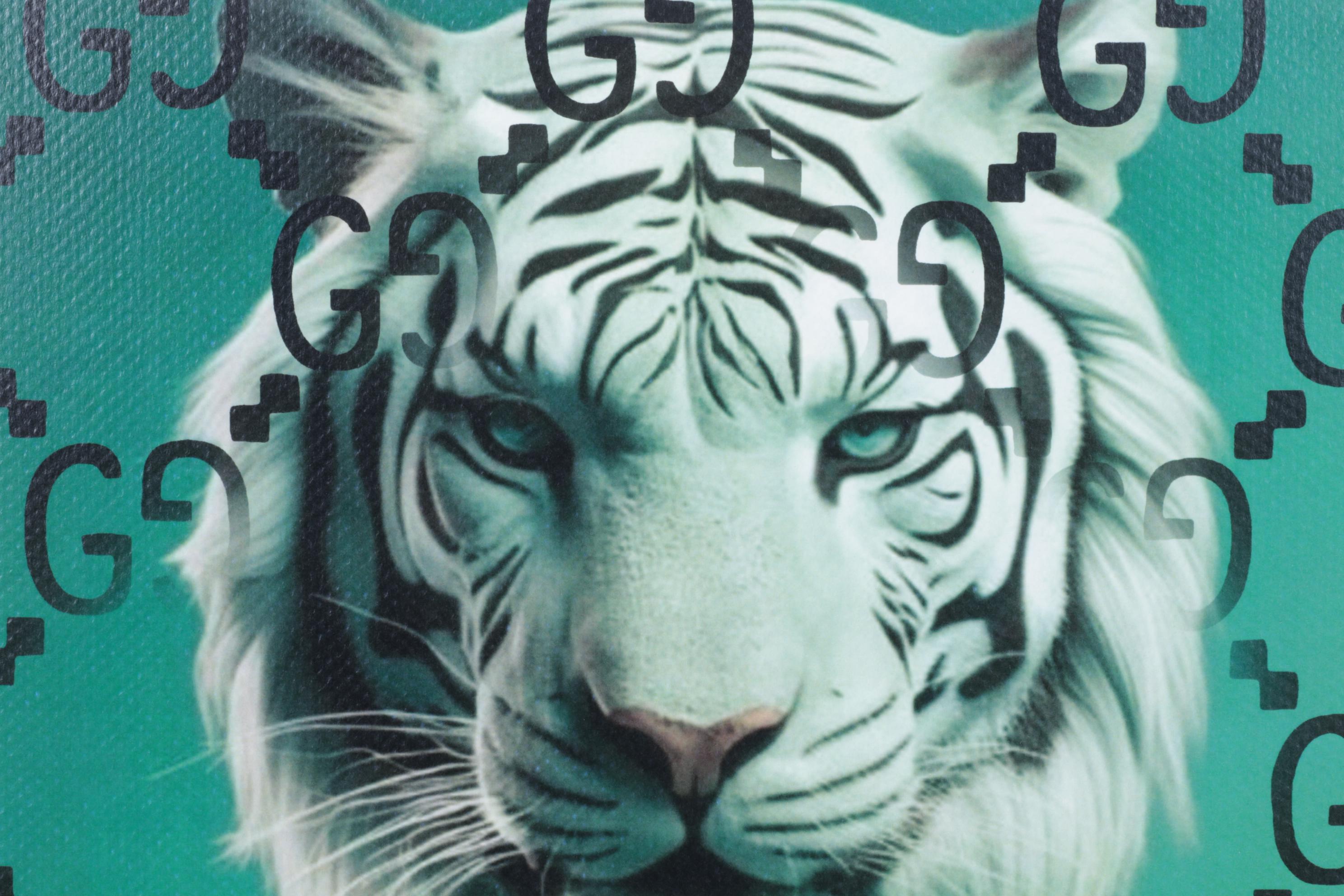 Death NYC Pop Art Homage to Gucci x White Tiger, 2025