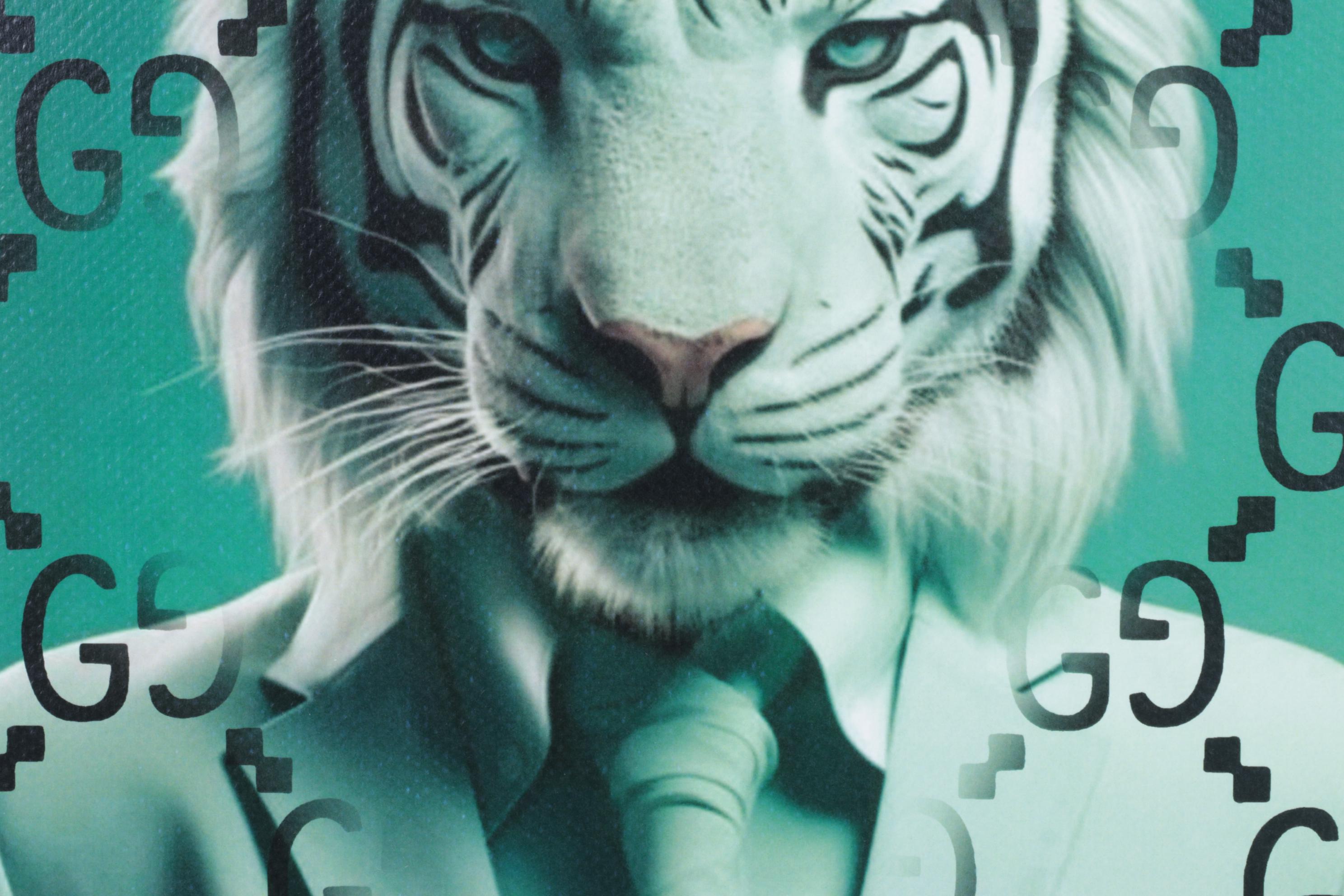 Death NYC Pop Art Homage to Gucci x White Tiger, 2025