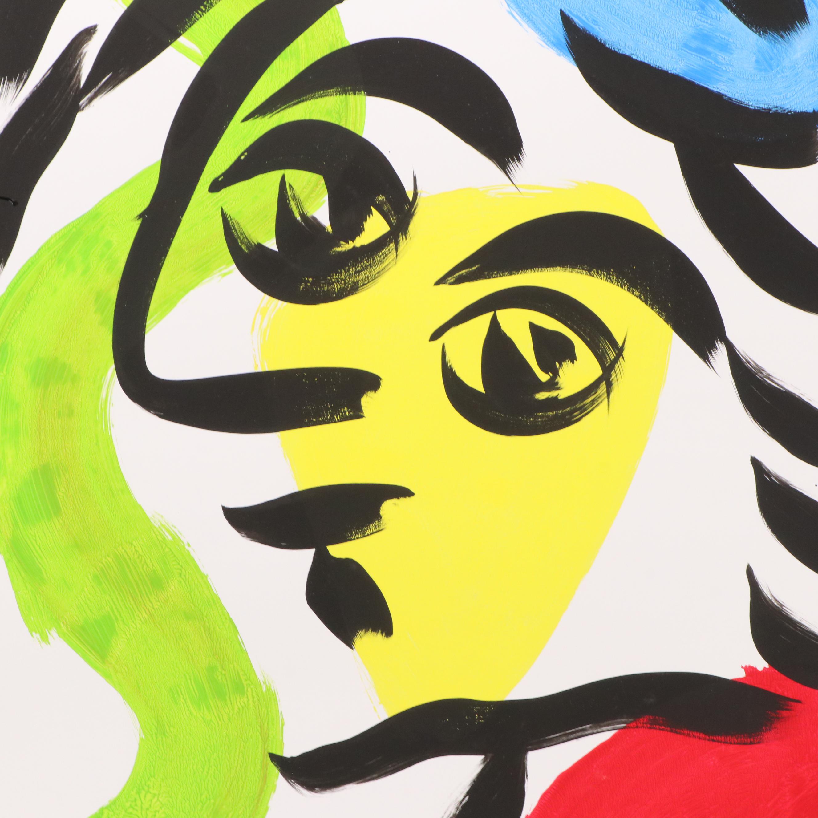 Peter Keil Abstract Acrylic Portrait