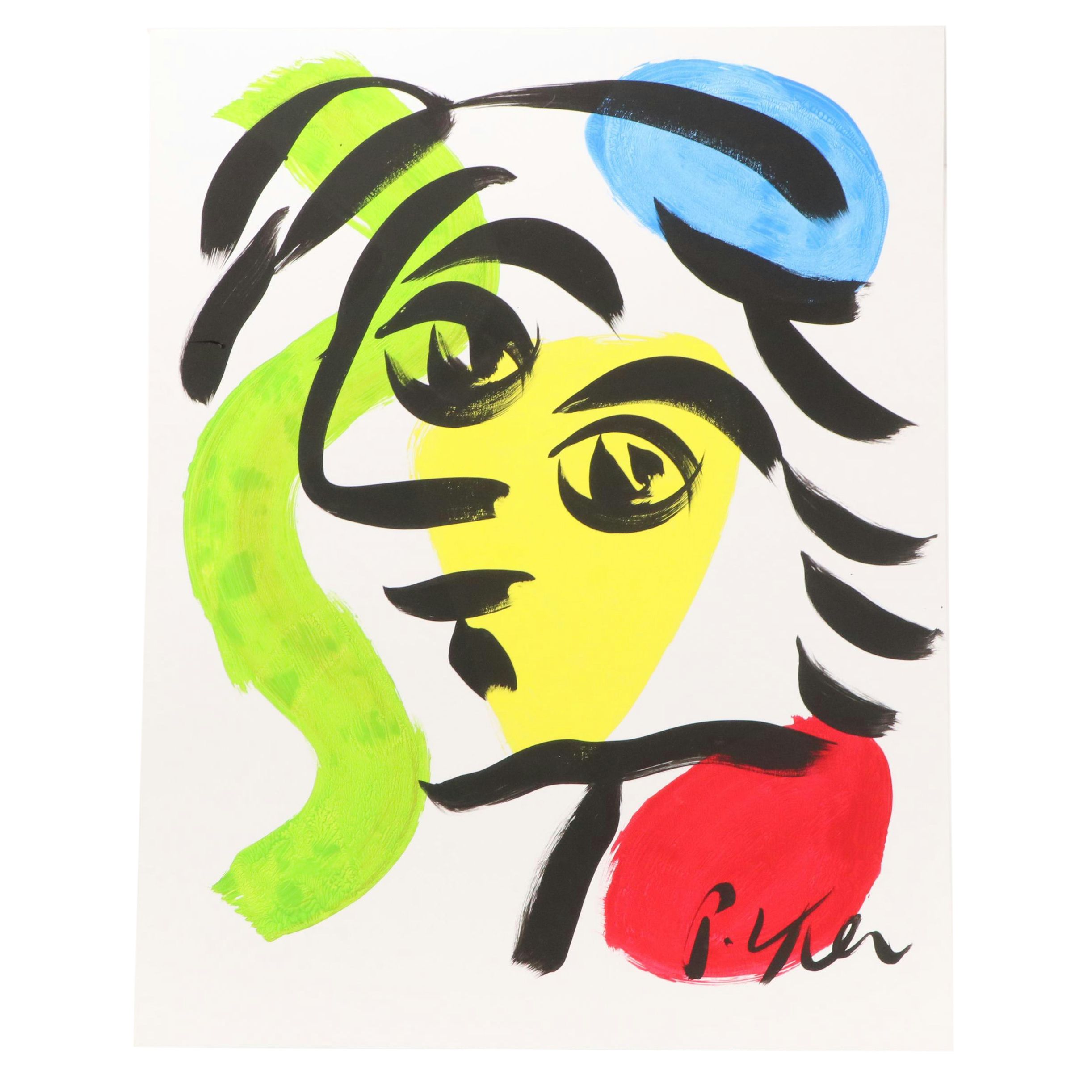 Peter Keil Abstract Acrylic Portrait