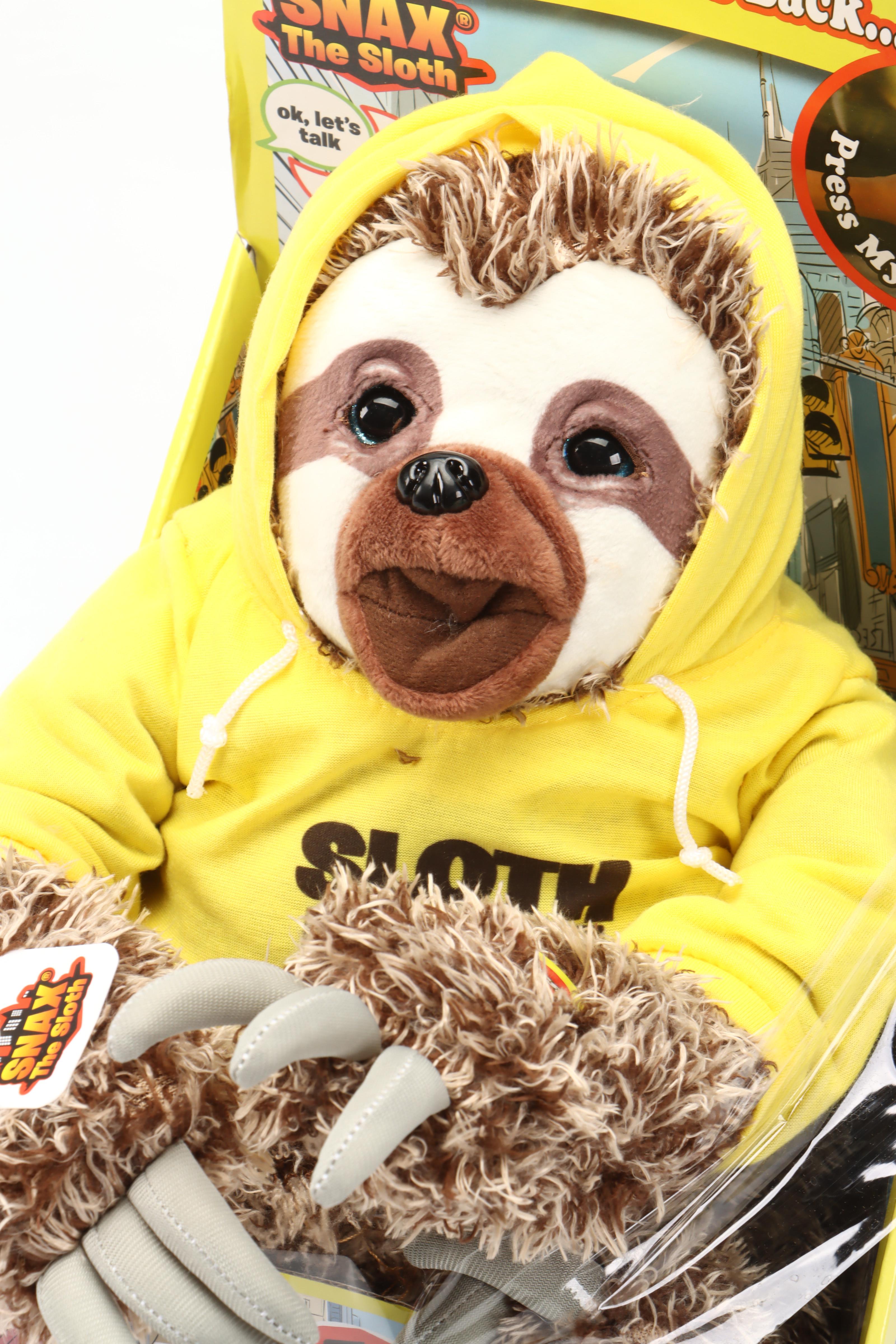 Snax the Sloth and Golden Pup Electronic Plush Toys