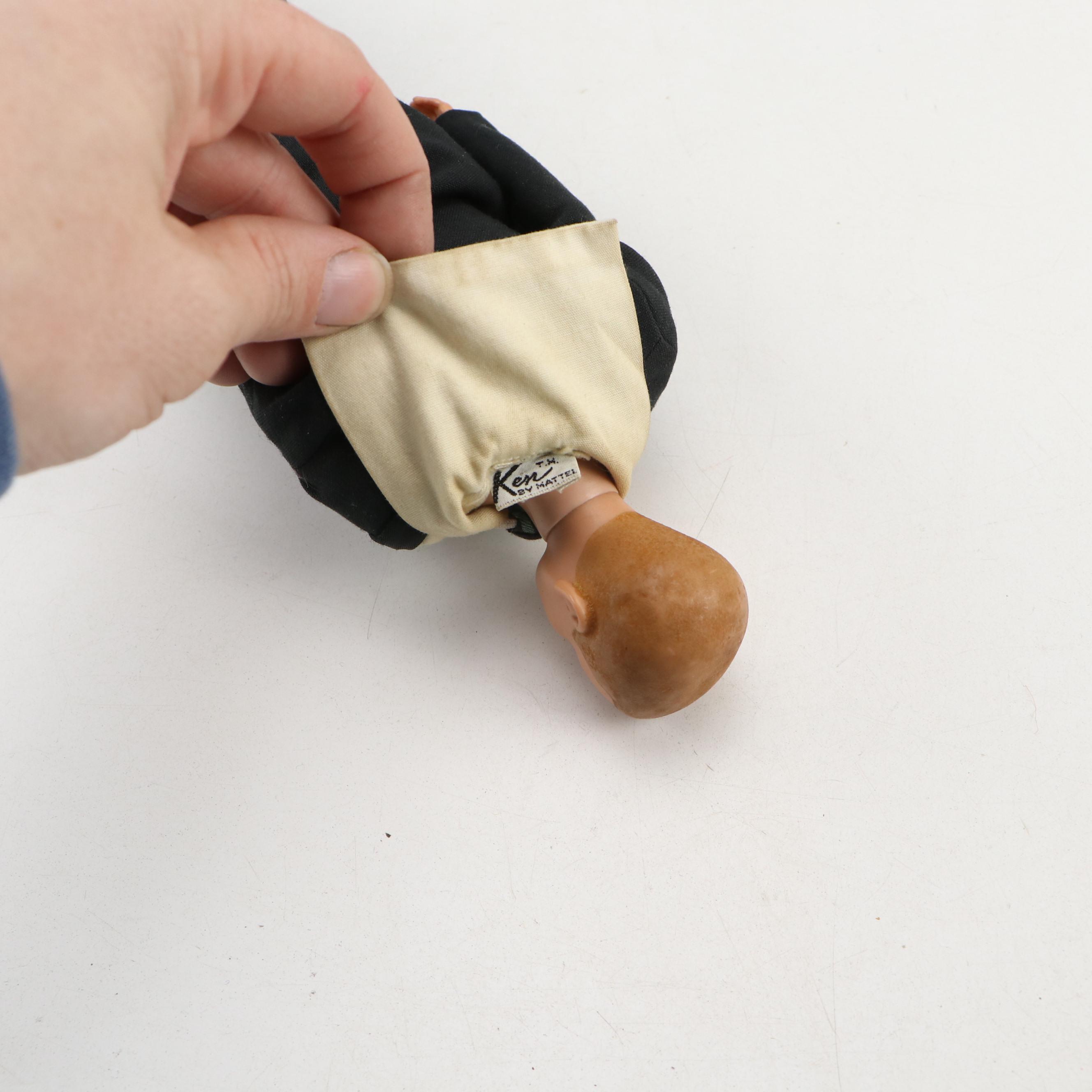 Mattel "Skipper" and "Ken" Carrying Cases, Dolls, Clothing and Accessories, 1963