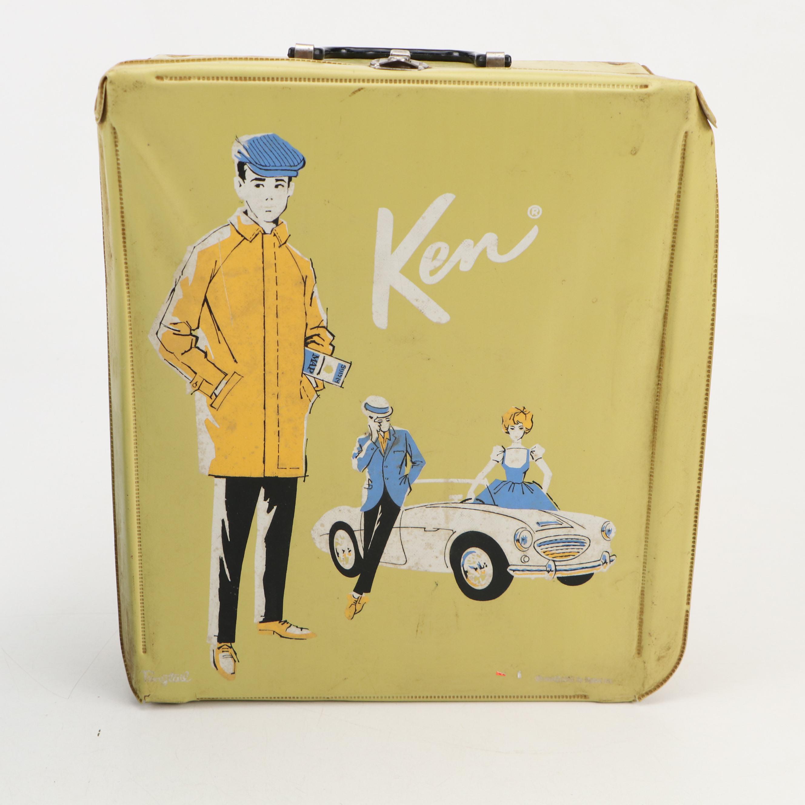 Mattel "Skipper" and "Ken" Carrying Cases, Dolls, Clothing and Accessories, 1963