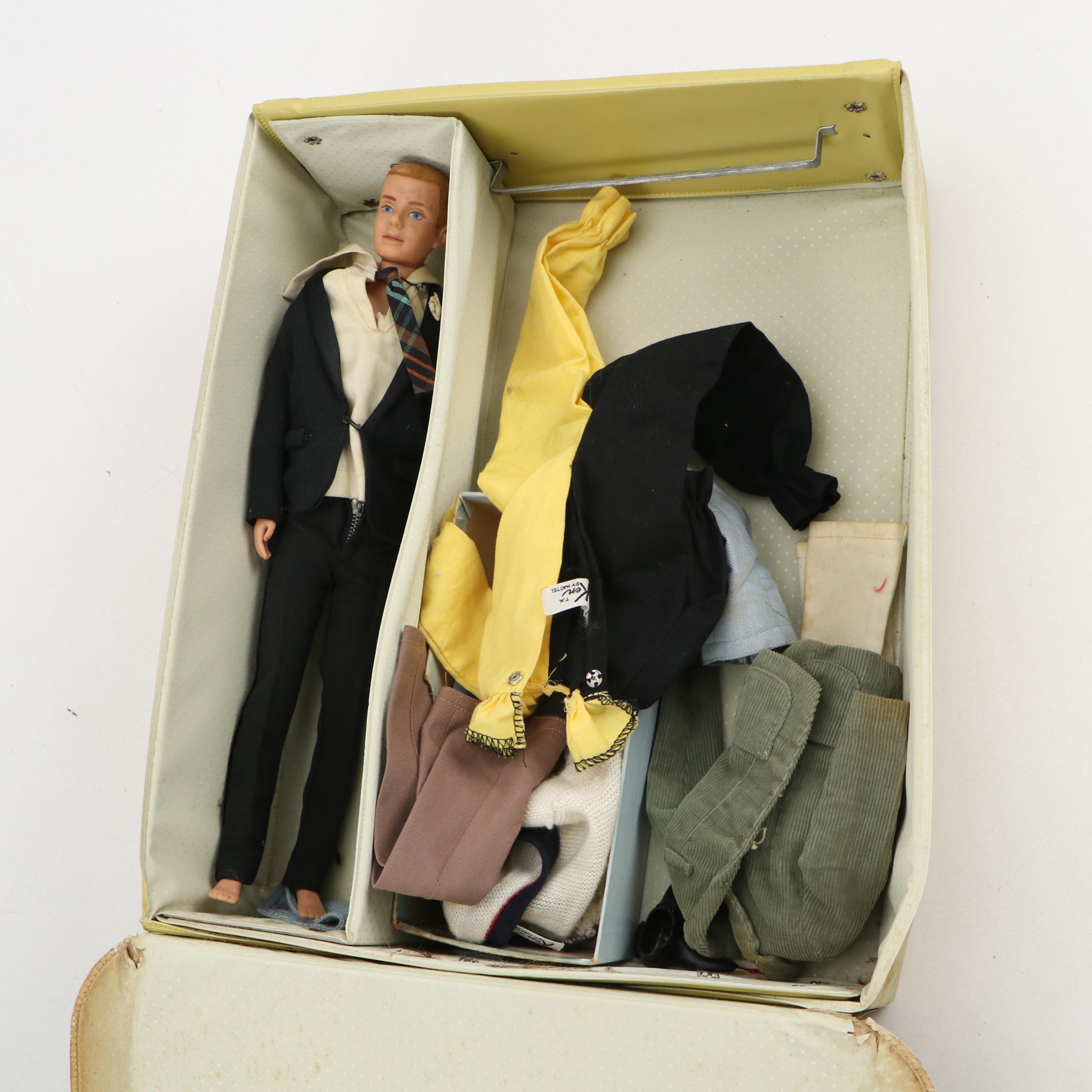 Mattel "Skipper" and "Ken" Carrying Cases, Dolls, Clothing and Accessories, 1963