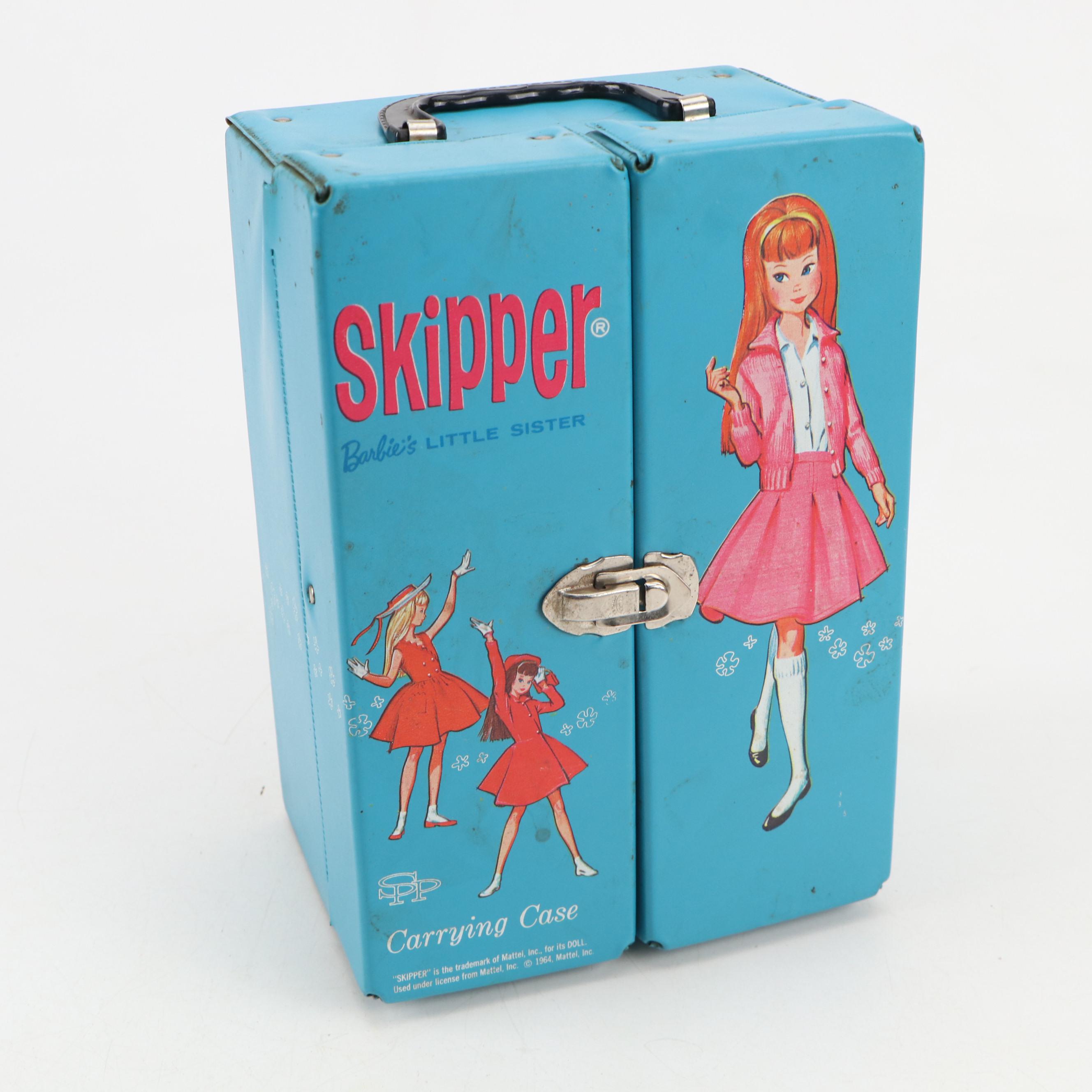 Mattel "Skipper" and "Ken" Carrying Cases, Dolls, Clothing and Accessories, 1963