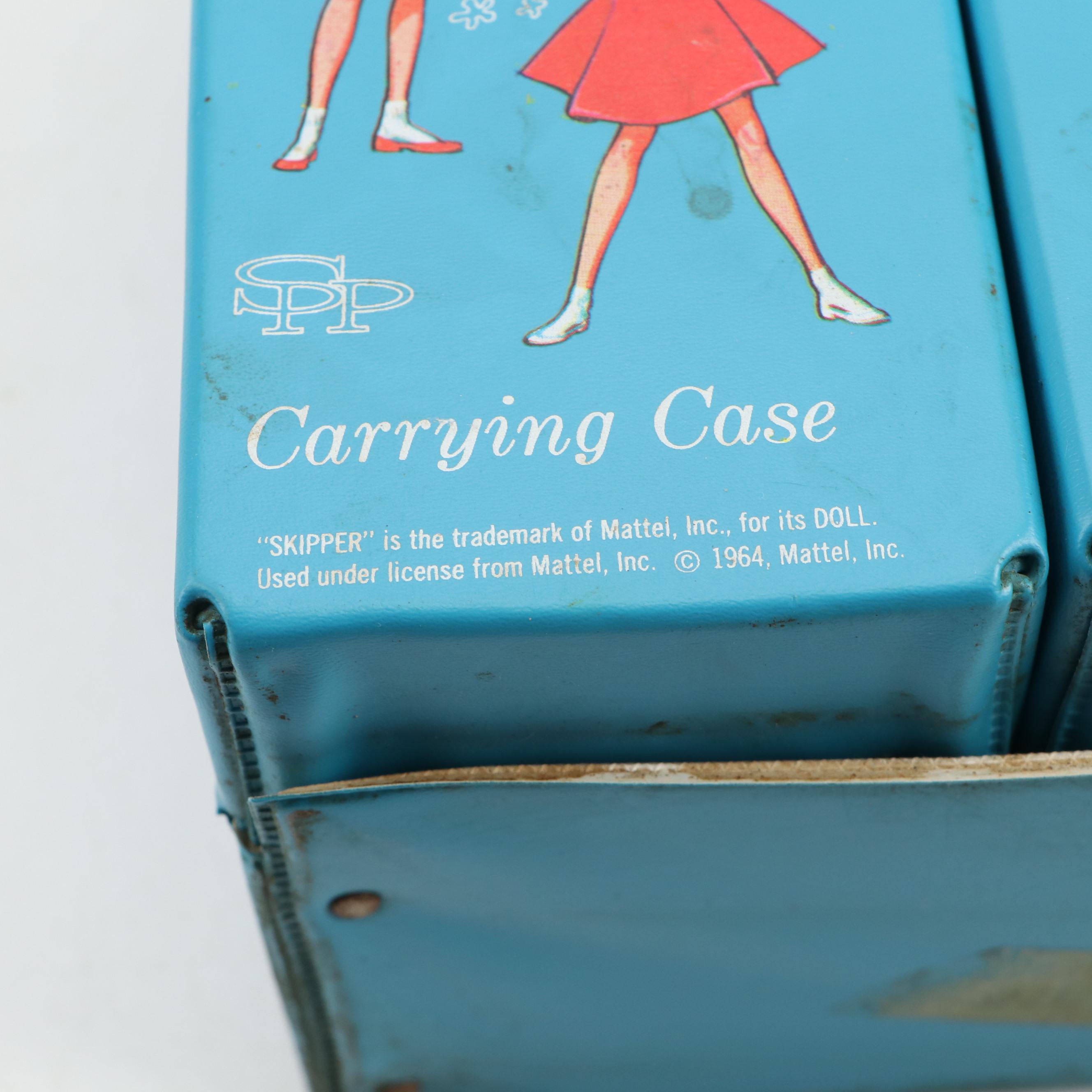 Mattel "Skipper" and "Ken" Carrying Cases, Dolls, Clothing and Accessories, 1963