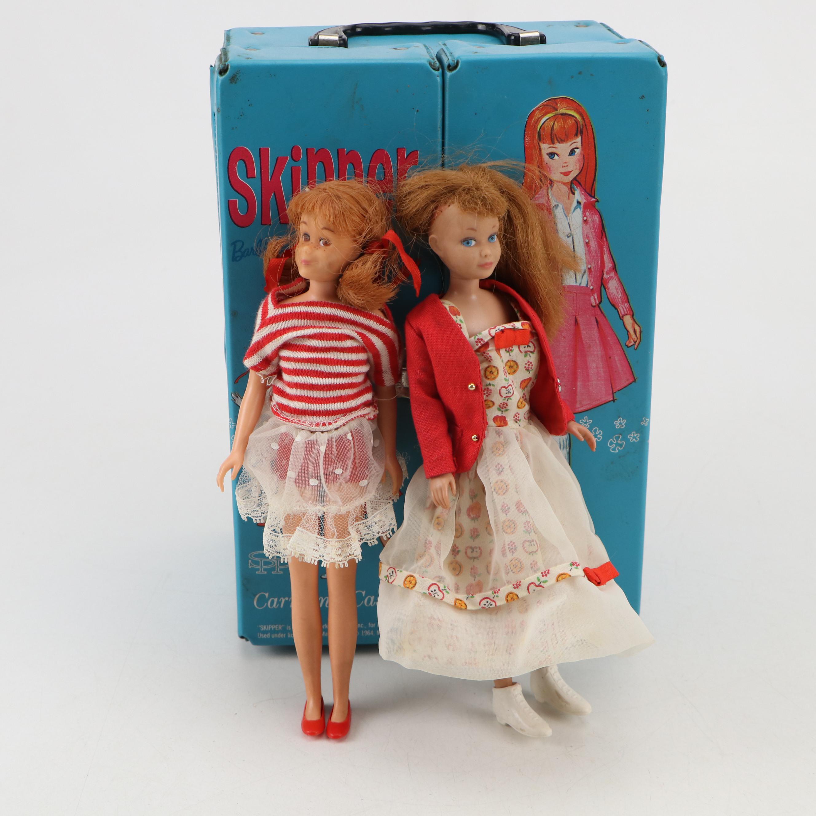 Mattel "Skipper" and "Ken" Carrying Cases, Dolls, Clothing and Accessories, 1963
