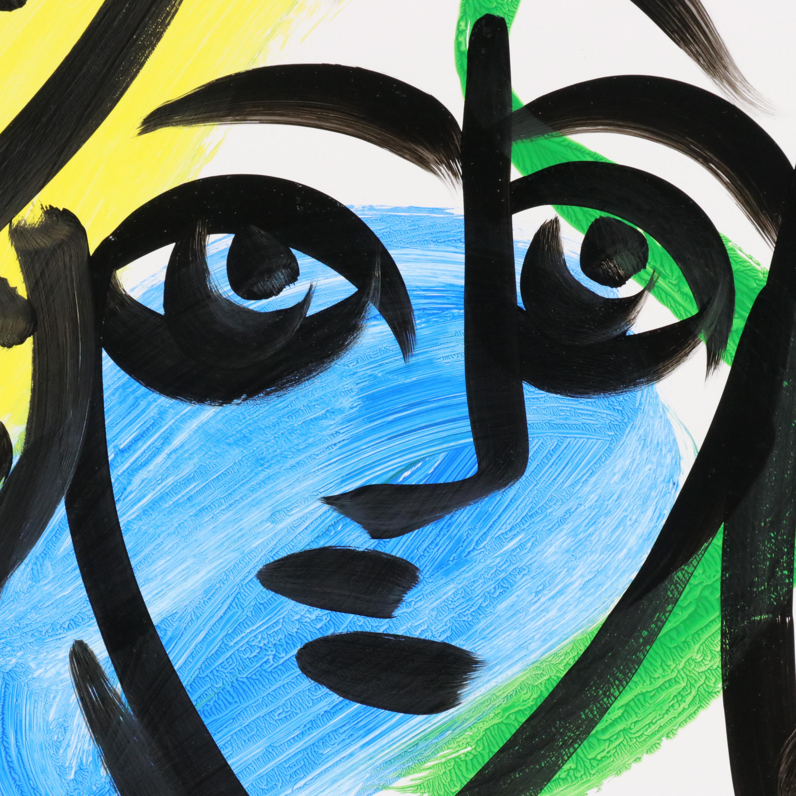 Peter Keil Abstract Acrylic Portrait