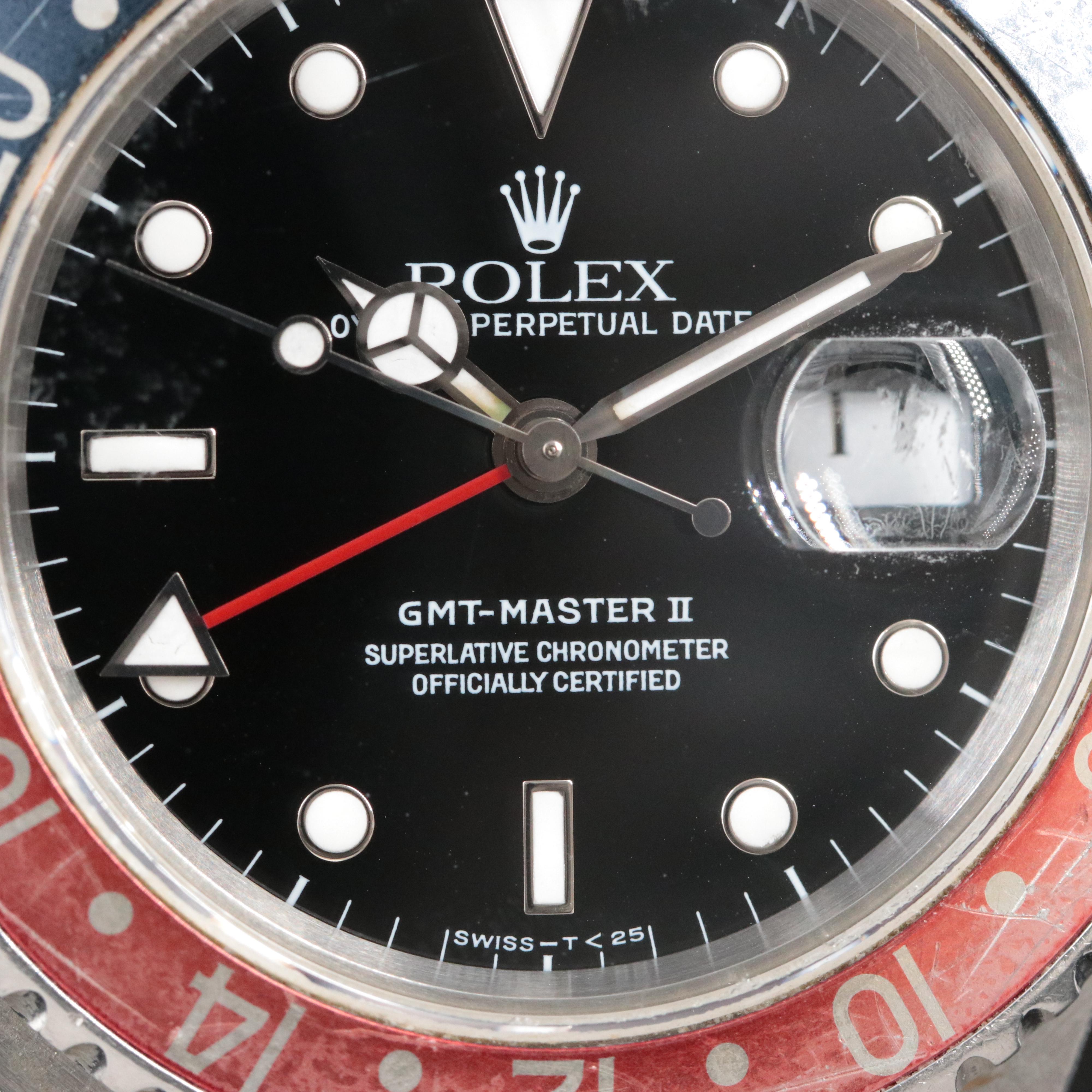 1989 Rolex GMT-Master II Superlative Chronometer Date Watch