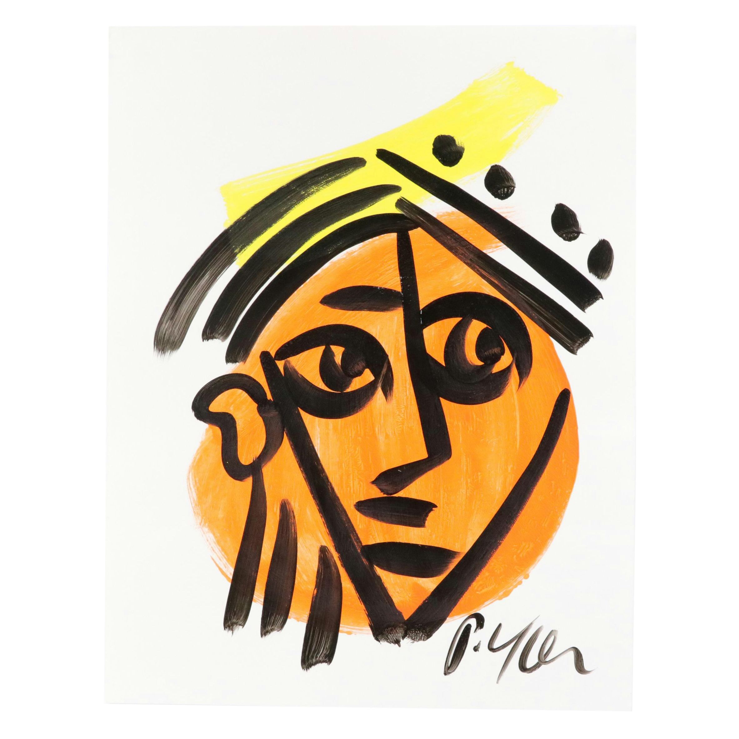 Peter Keil Abstract Acrylic Portrait