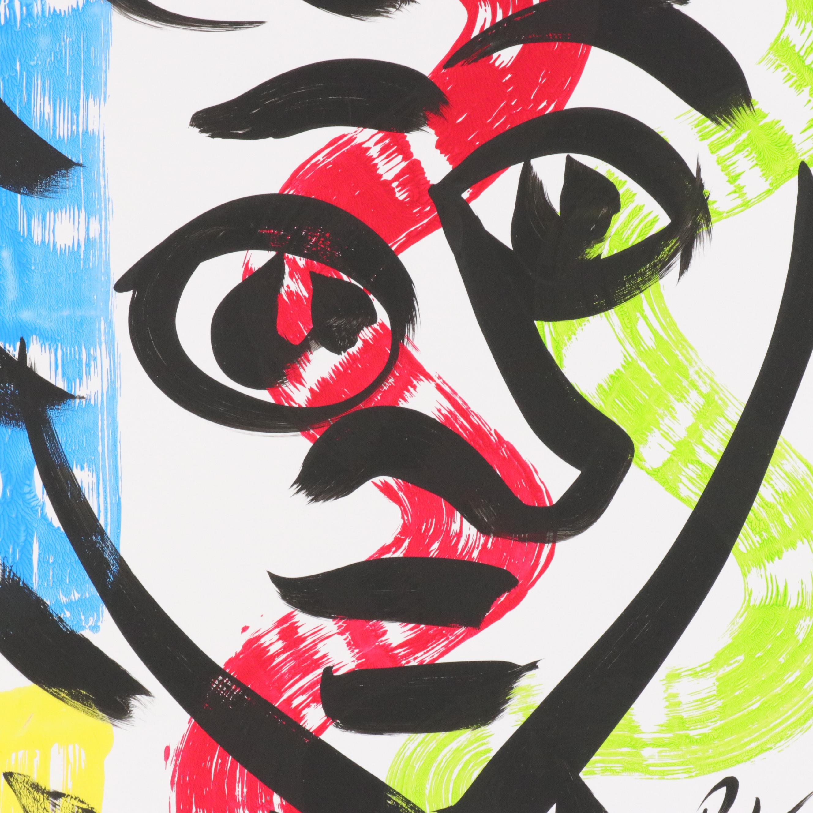 Peter Keil Abstract Acrylic Portrait