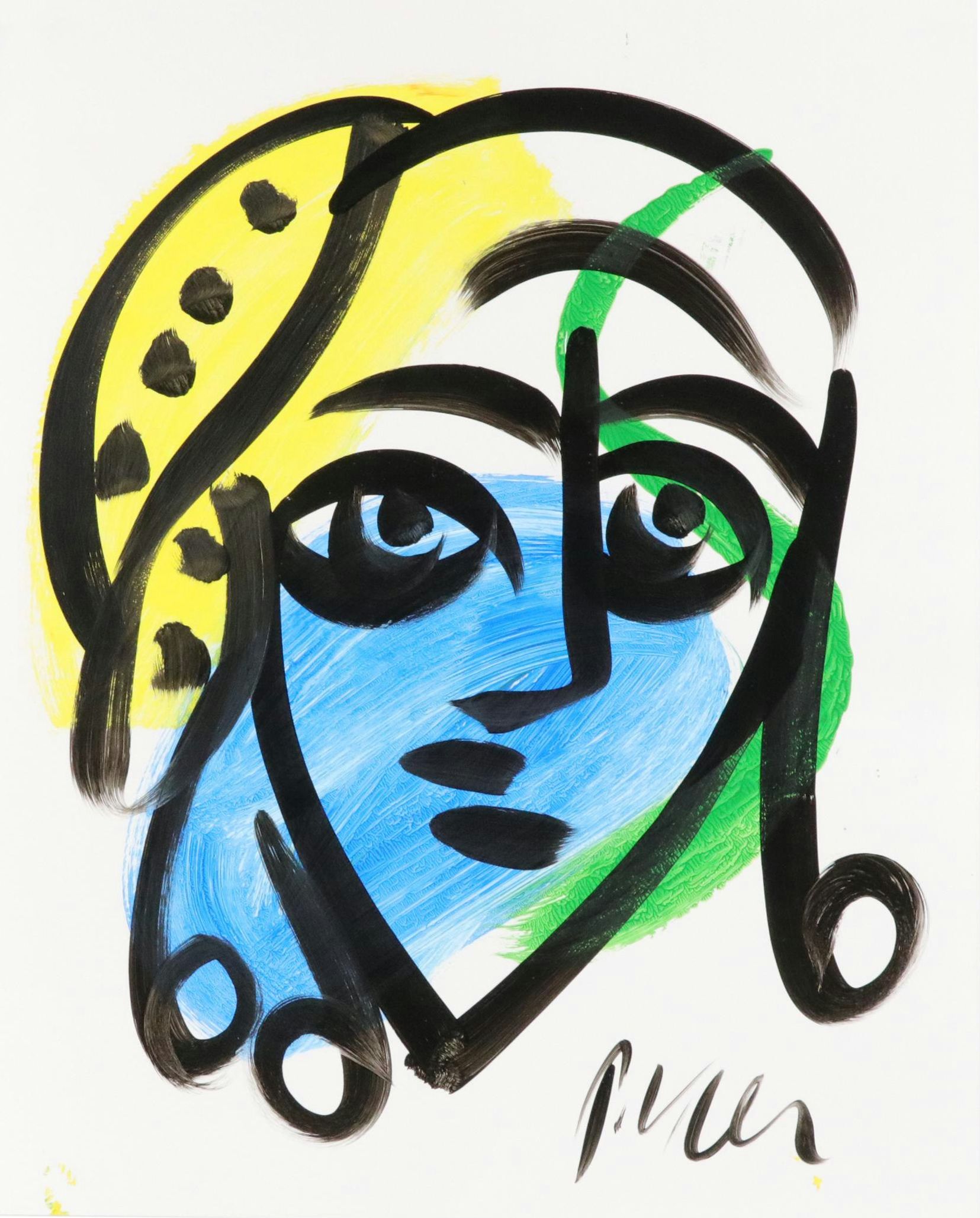 Peter Keil Abstract Acrylic Portrait