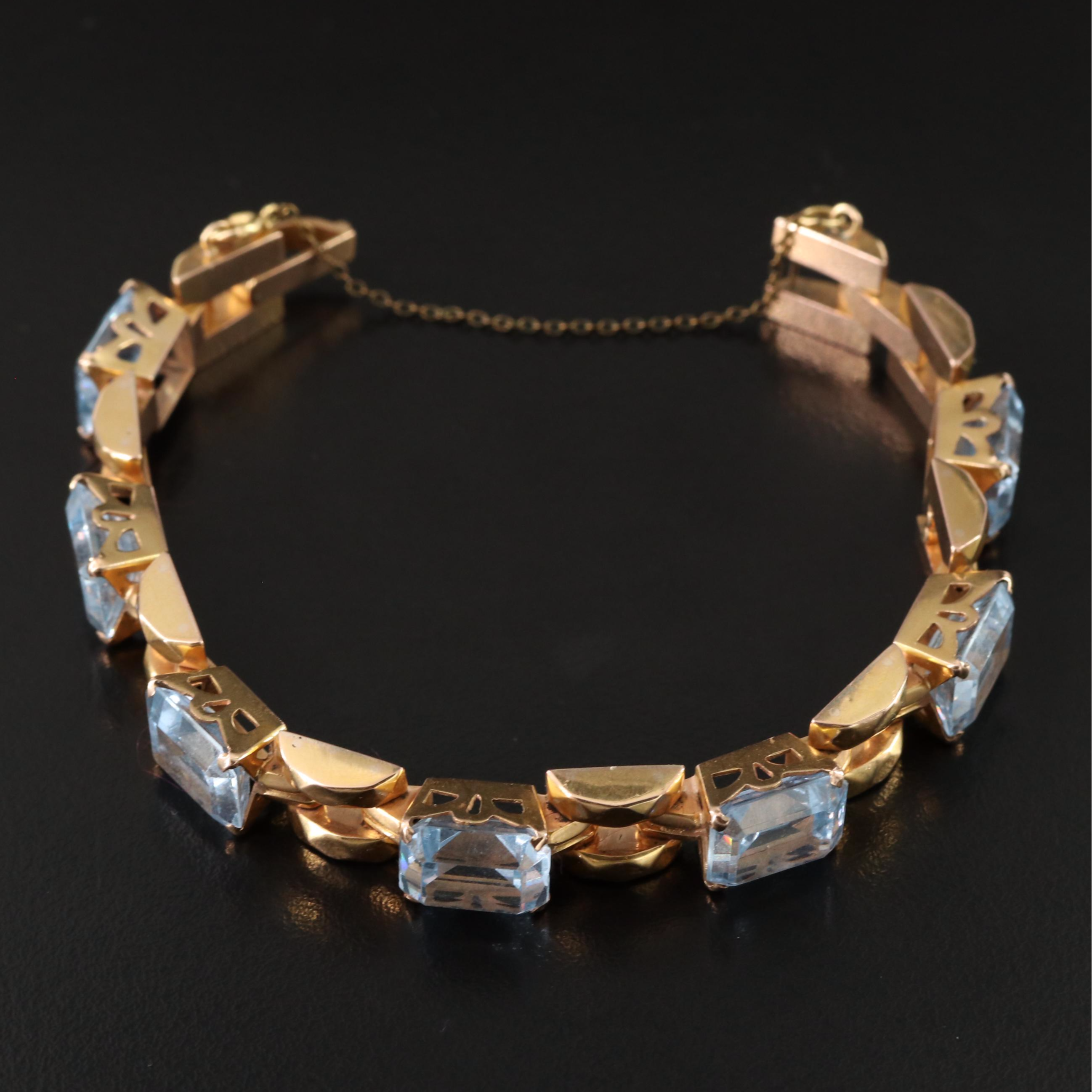 Retro 18K Spinel Bracelet