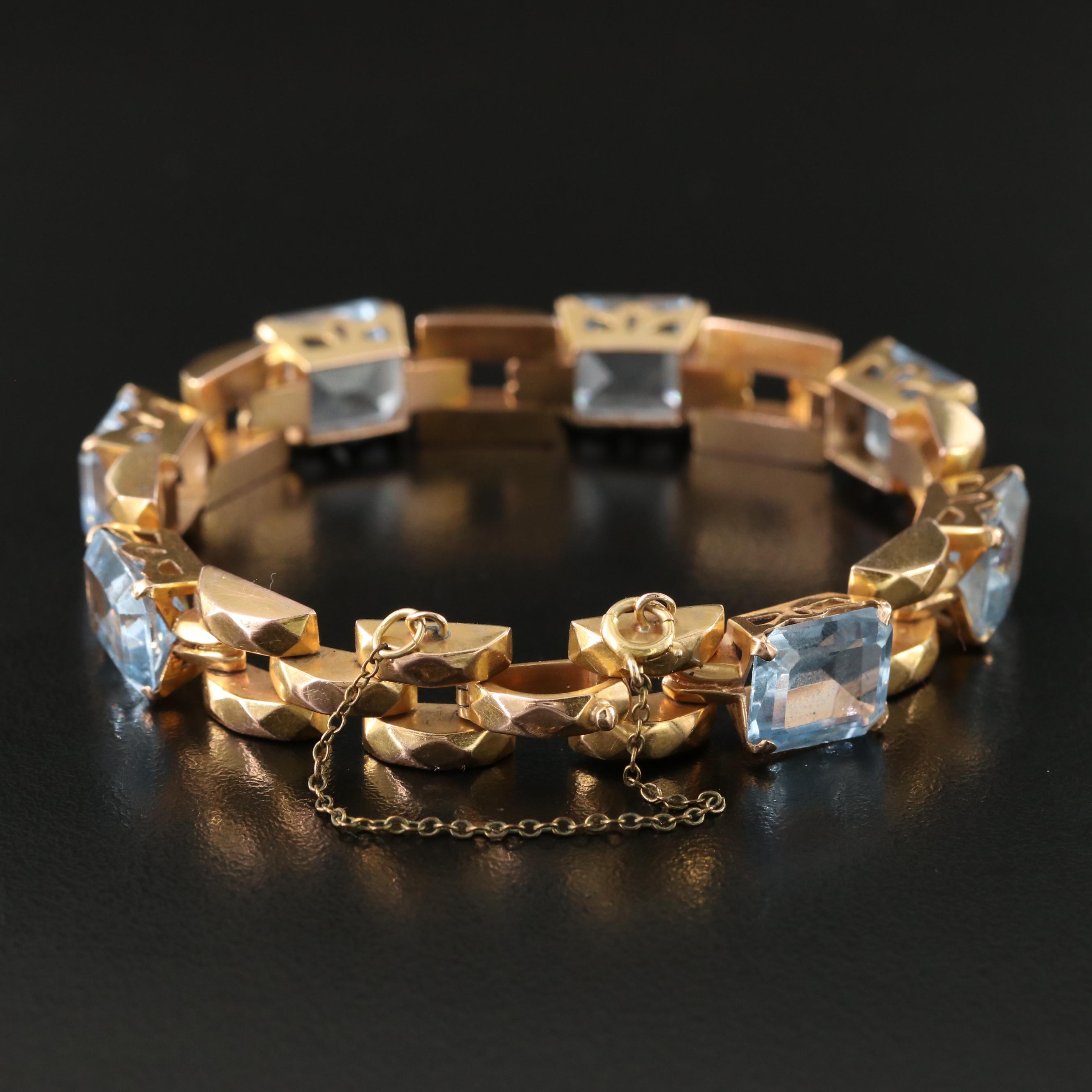 Retro 18K Spinel Bracelet