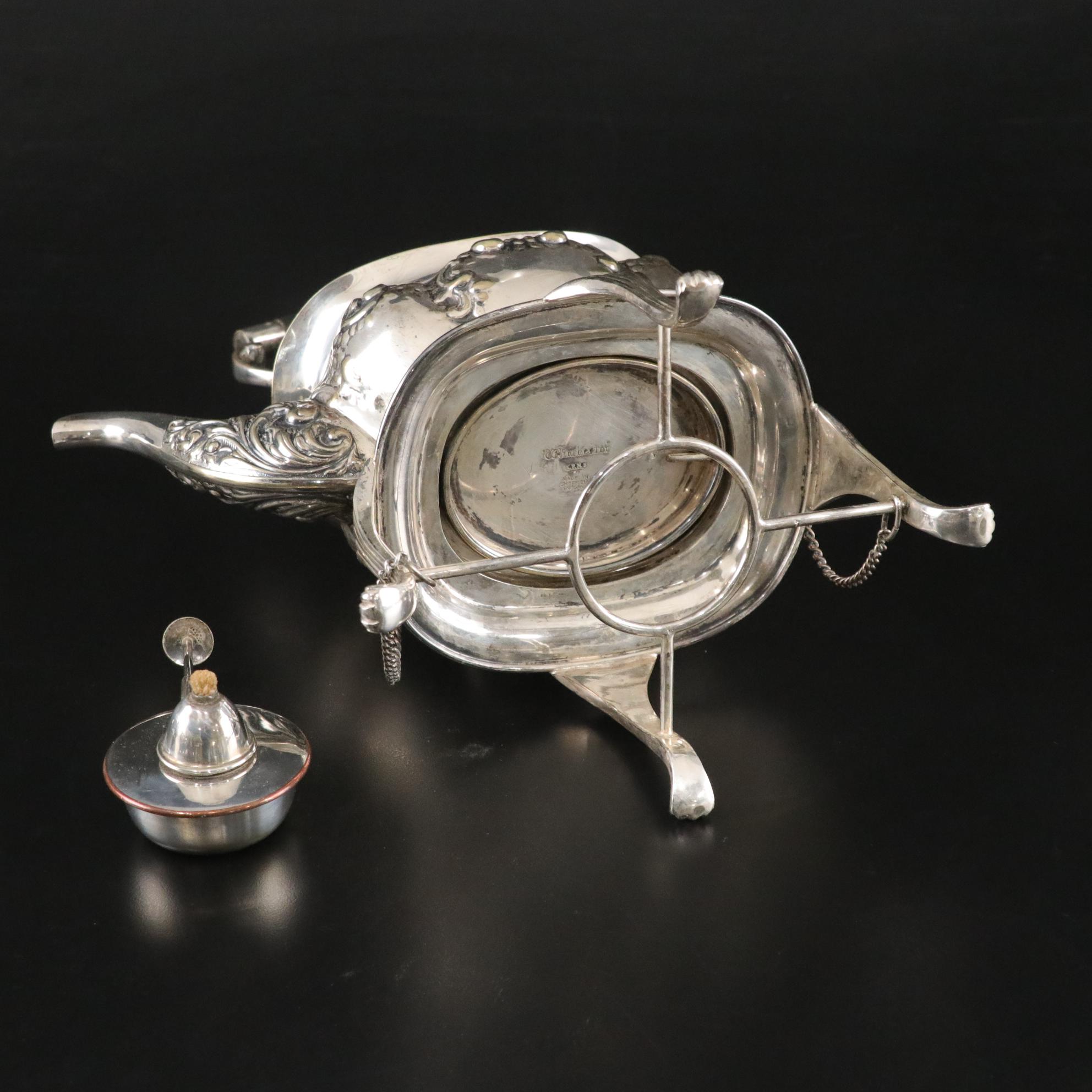 Winchester Silver Plate Coffee and Tea Service Made In Sheffield England