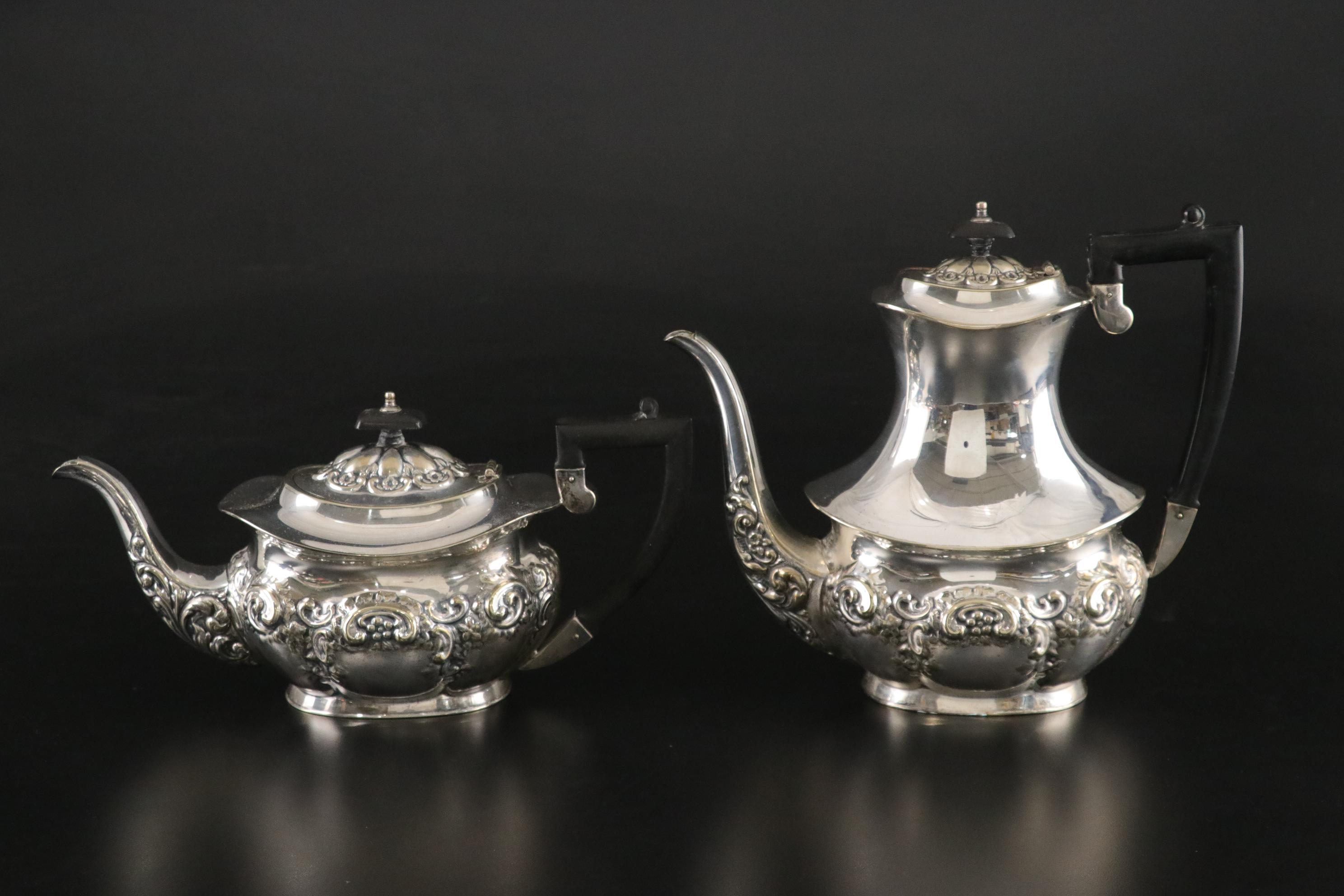 Winchester Silver Plate Coffee and Tea Service Made In Sheffield England