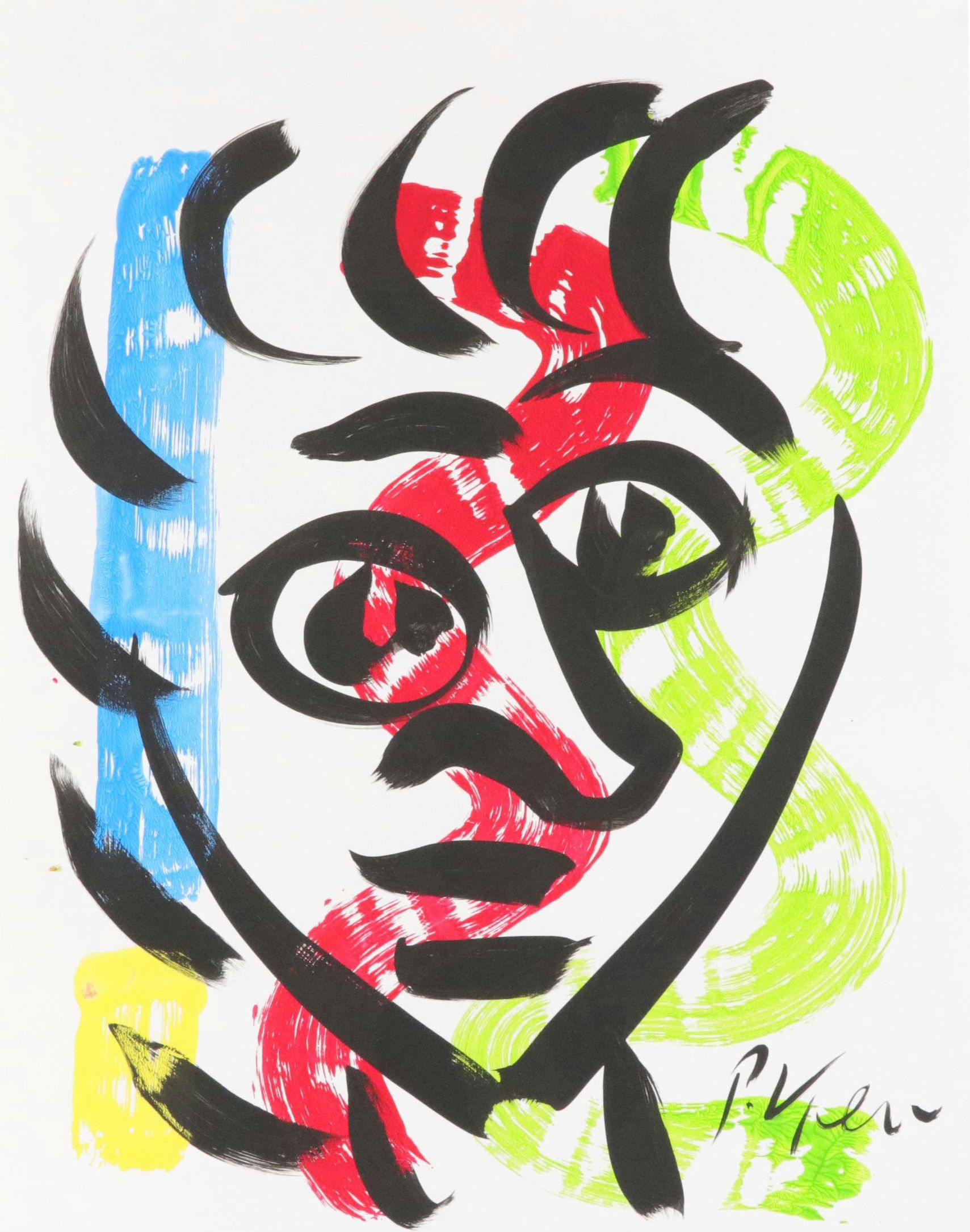 Peter Keil Abstract Acrylic Portrait