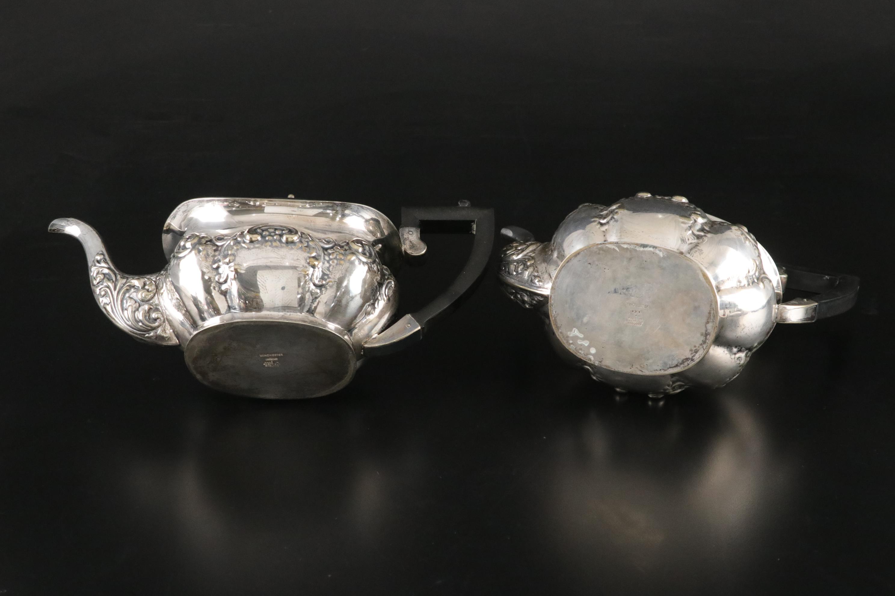 Winchester Silver Plate Coffee and Tea Service Made In Sheffield England