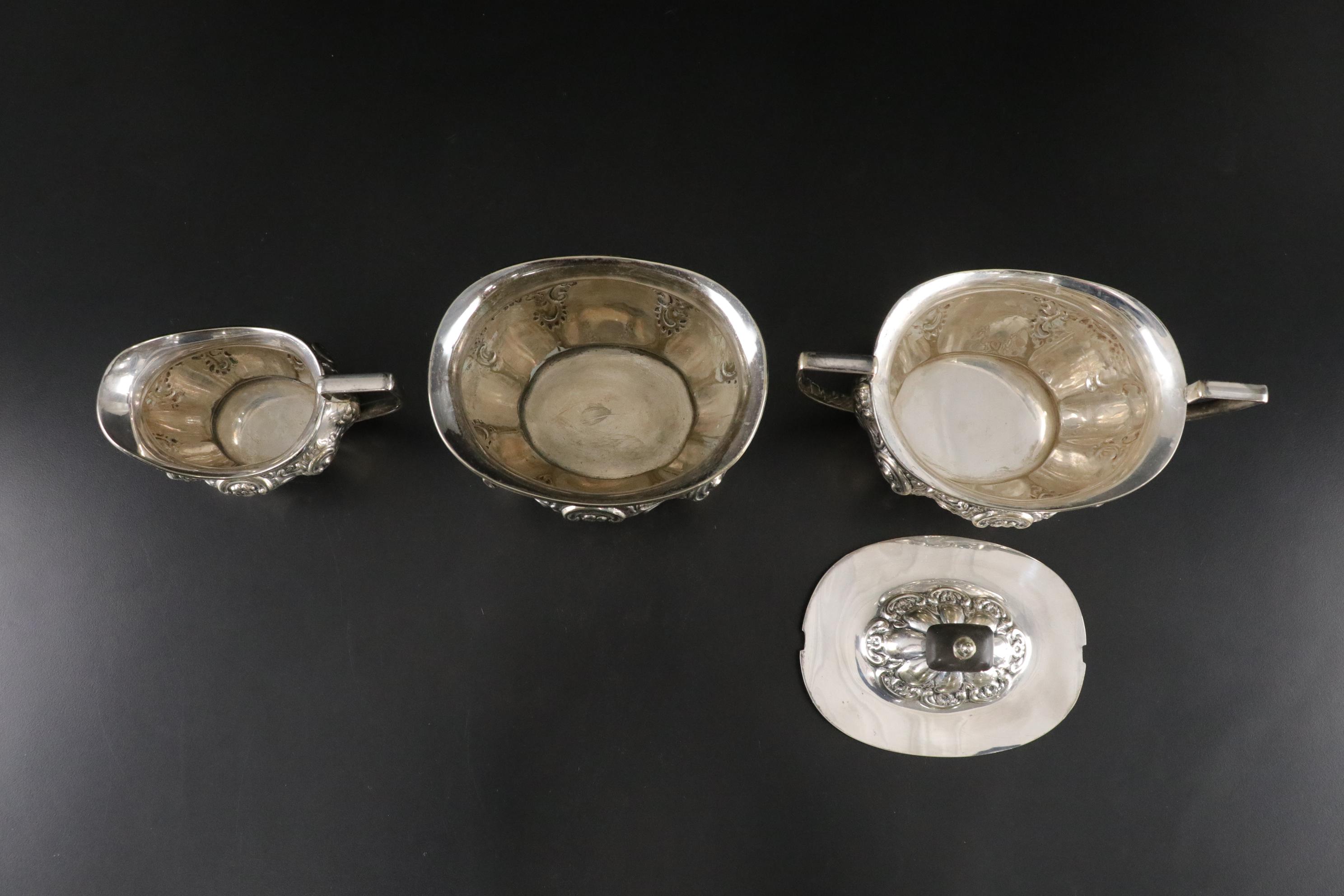 Winchester Silver Plate Coffee and Tea Service Made In Sheffield England