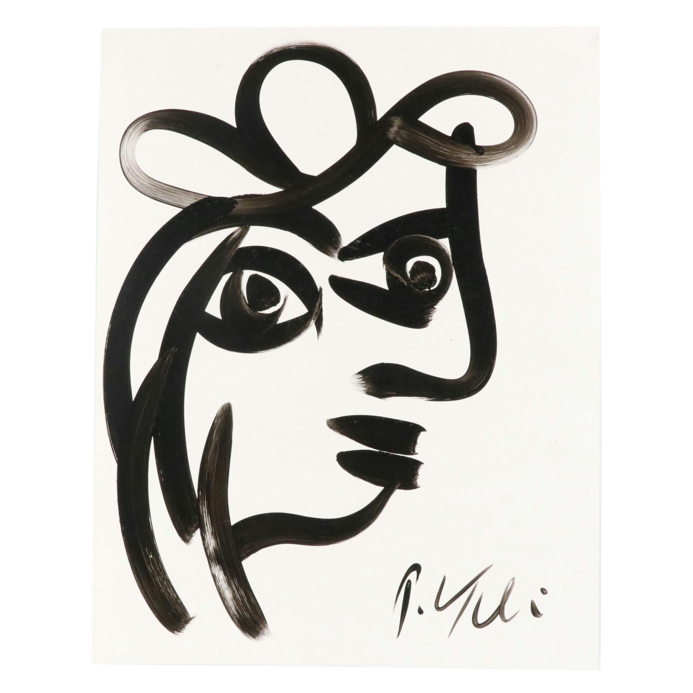 Peter Keil Abstract Acrylic Portrait