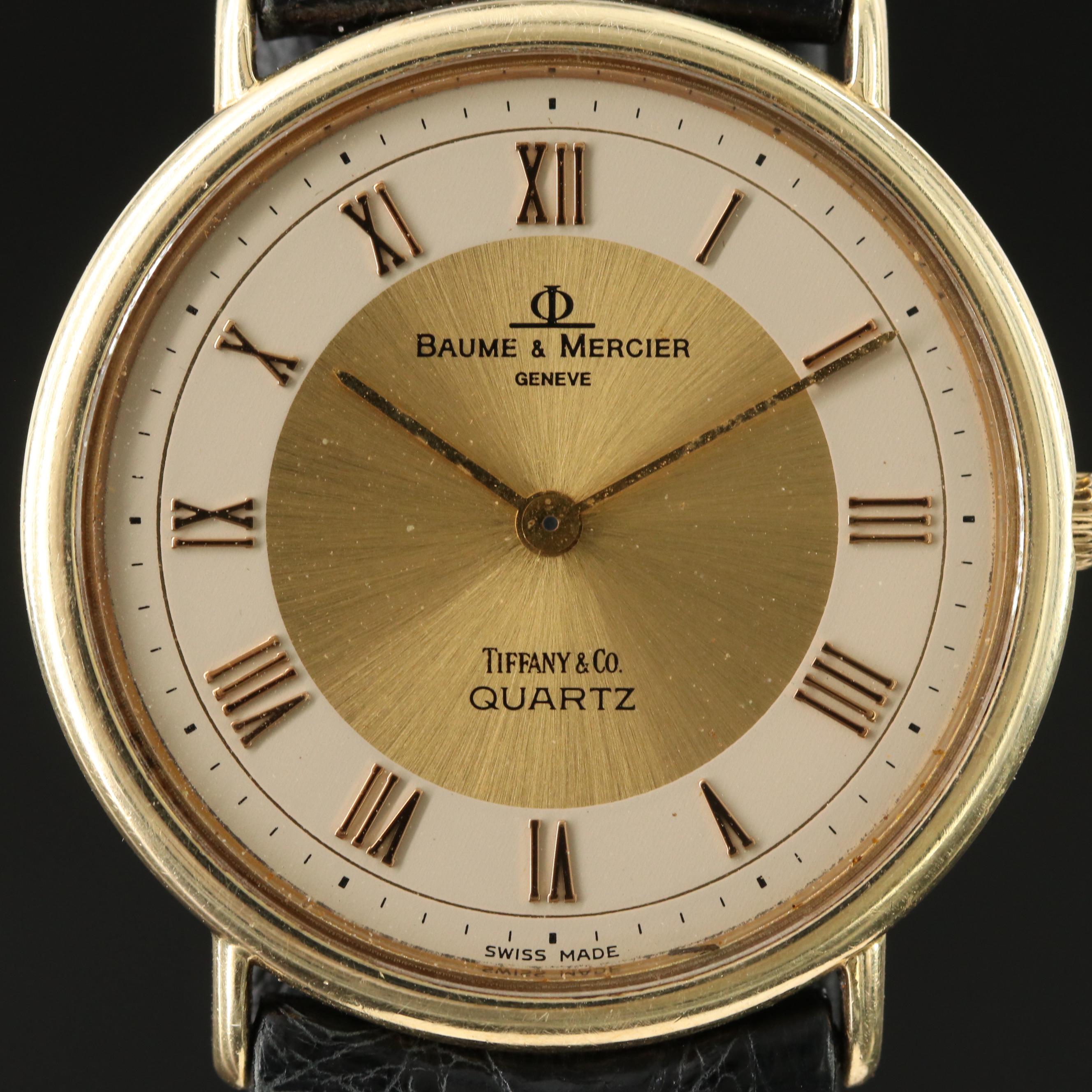 14K Baume & Mercier Tiffany & Co. Quartz Watch